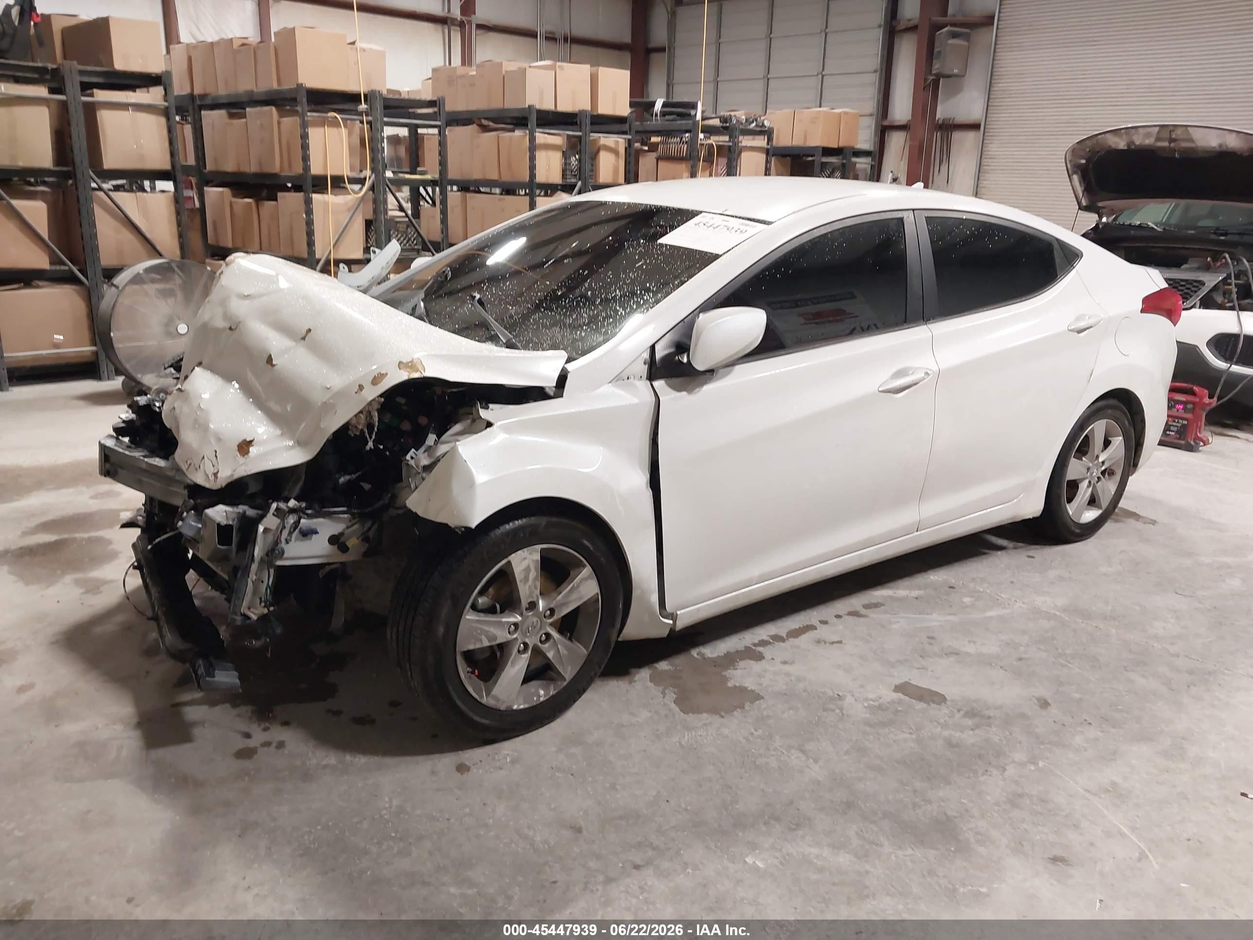 2013 Hyundai Elantra Gls Белый vin: 5NPDH4AEXDH252293