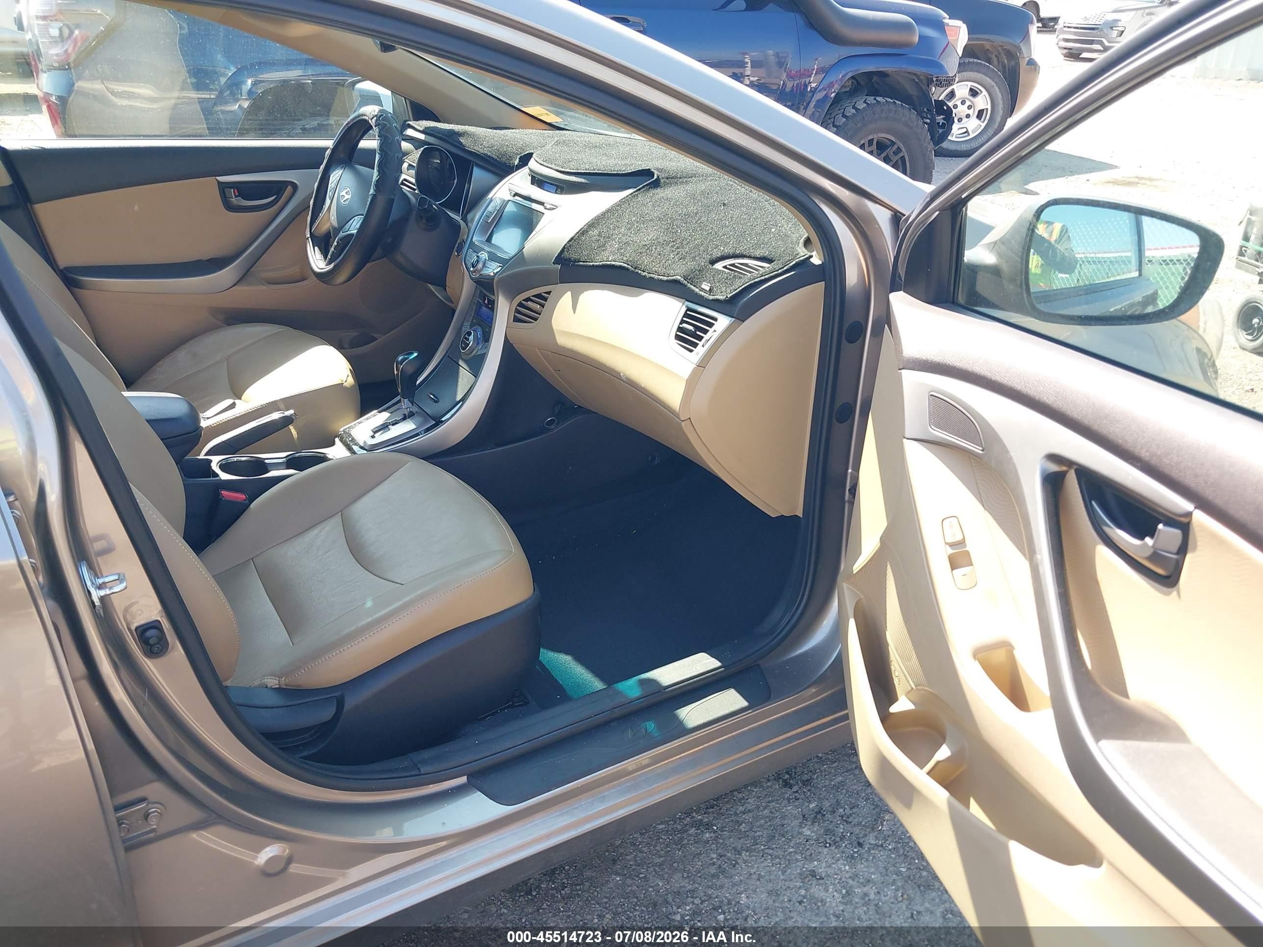 2013 Hyundai Elantra Limited Gray vin: 5NPDH4AEXDH253962