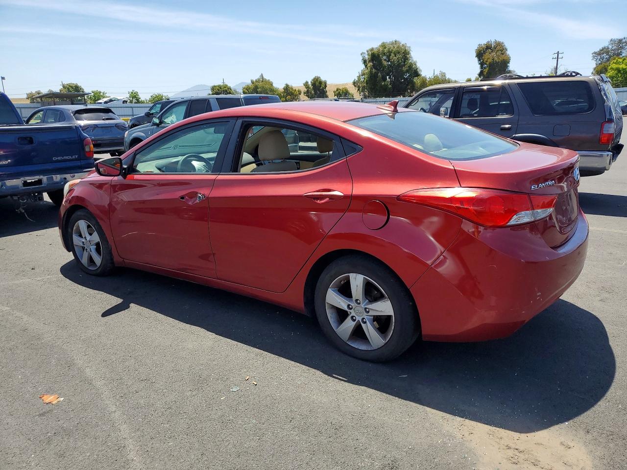2013 Hyundai Elantra Gls Red vin: 5NPDH4AEXDH254187