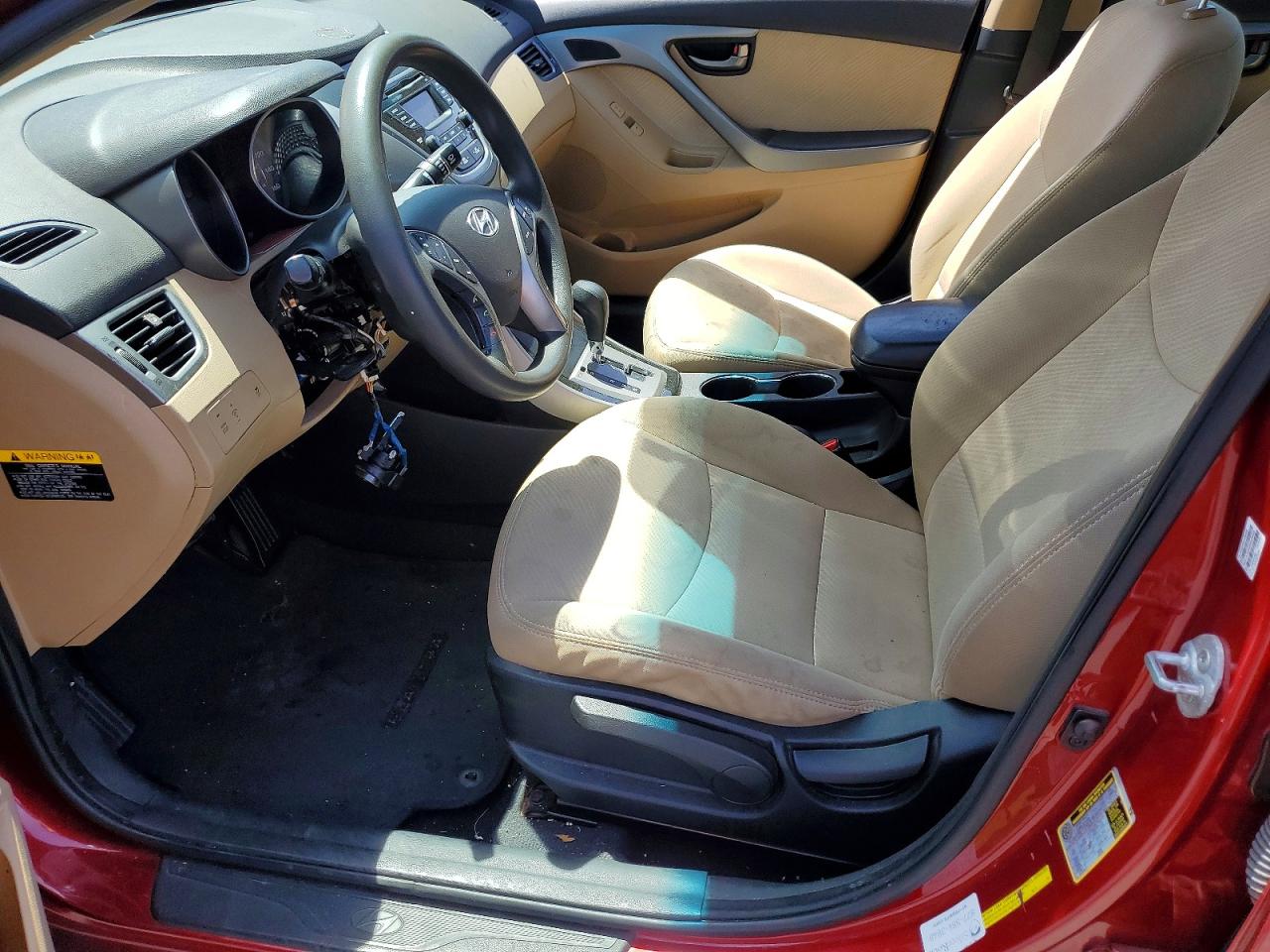 2013 Hyundai Elantra Gls Red vin: 5NPDH4AEXDH254187