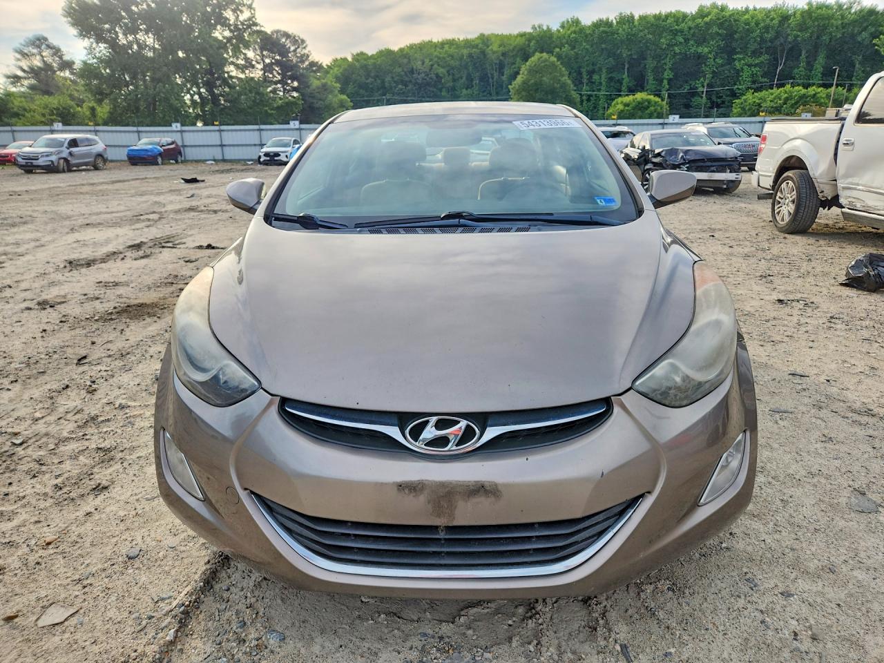 2013 Hyundai Elantra Gls Tan vin: 5NPDH4AEXDH259423