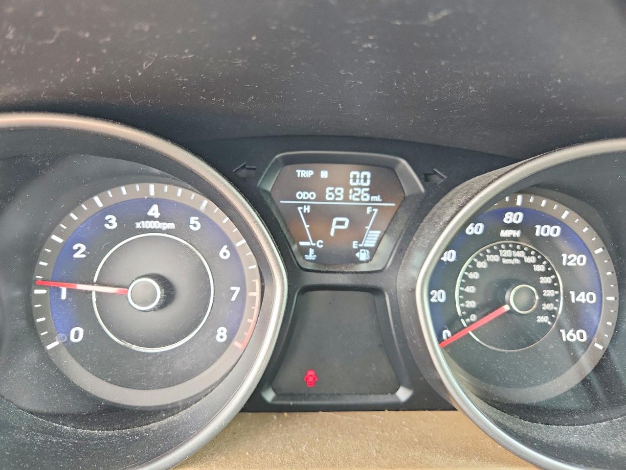2013 Hyundai Elantra Gls Tan vin: 5NPDH4AEXDH259423