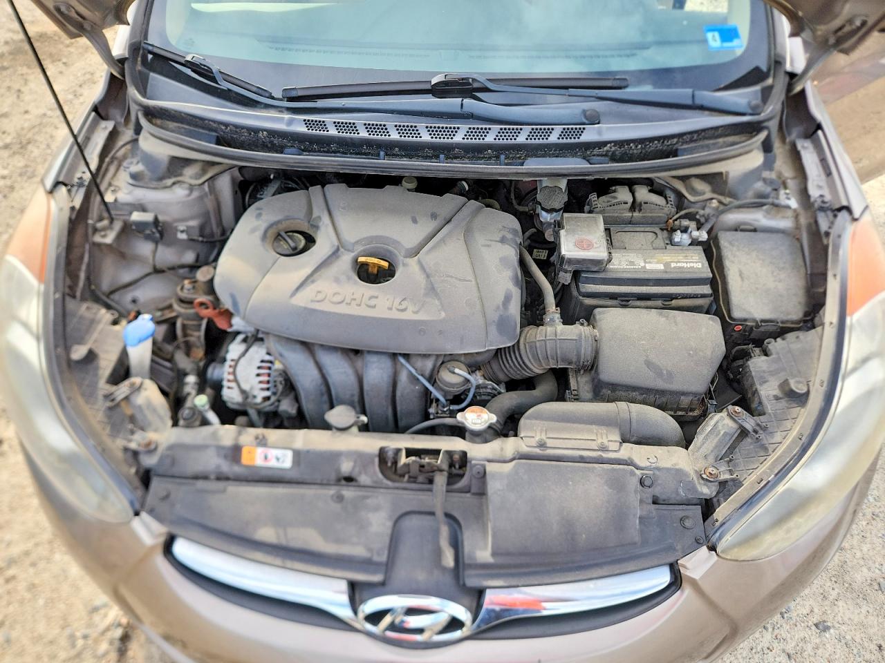 2013 Hyundai Elantra Gls Tan vin: 5NPDH4AEXDH259423