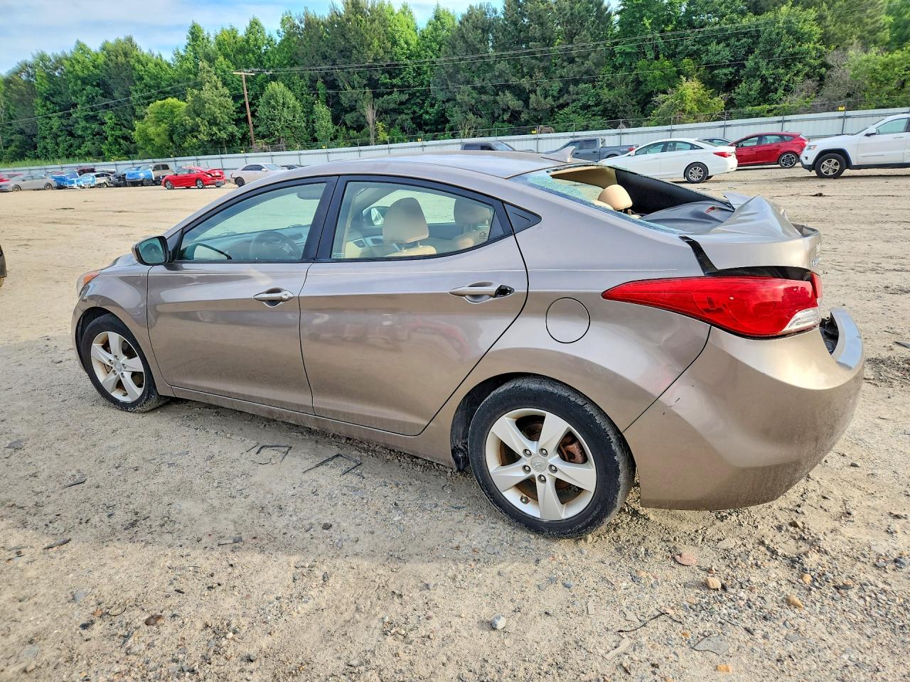 2013 Hyundai Elantra Gls Tan vin: 5NPDH4AEXDH259423