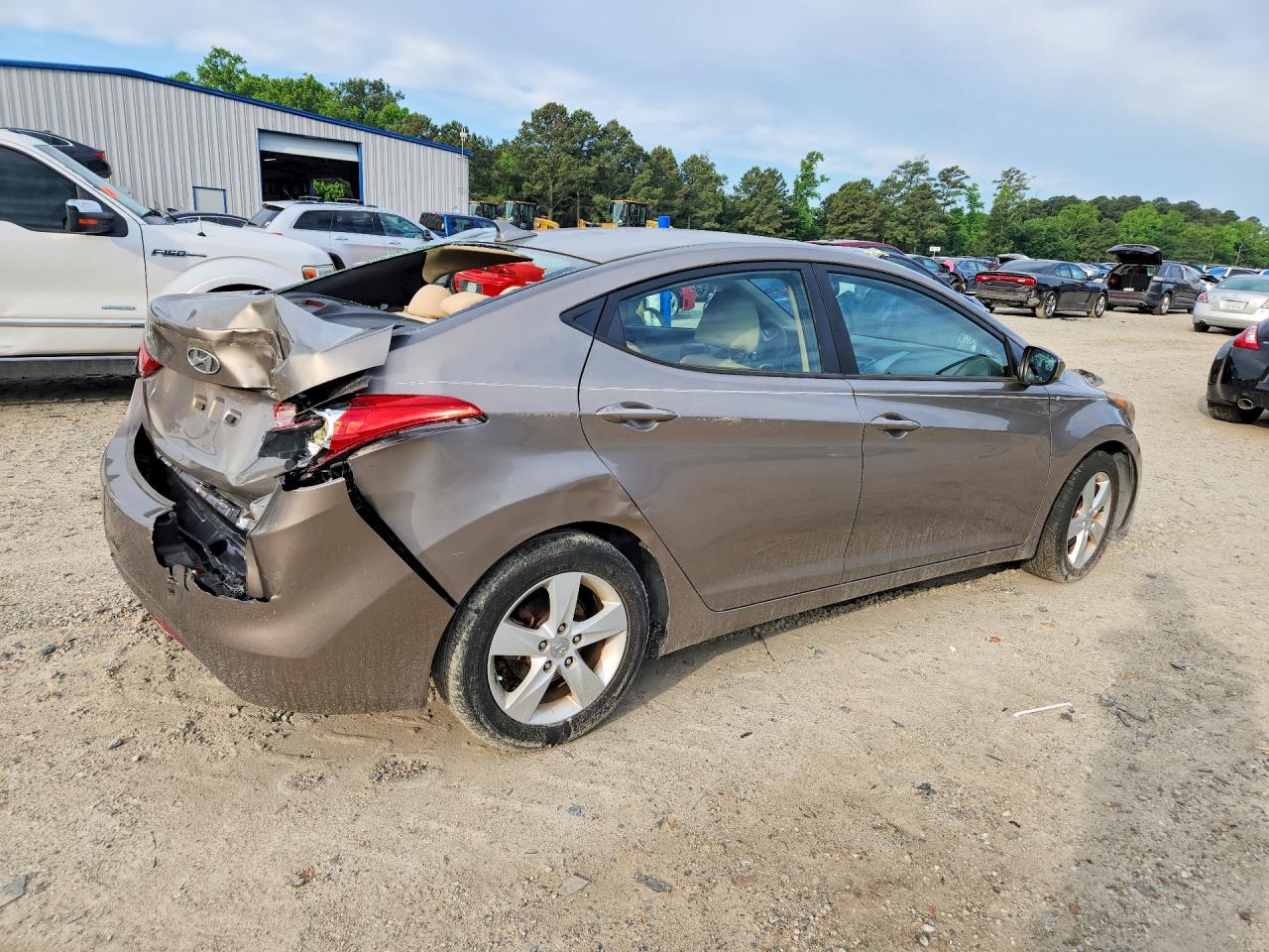 2013 Hyundai Elantra Gls Tan vin: 5NPDH4AEXDH259423