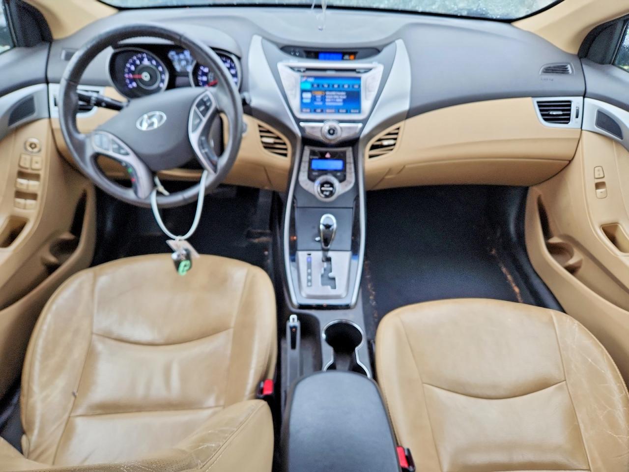 2013 Hyundai Elantra Limited Желто-коричневый vin: 5NPDH4AEXDH259440