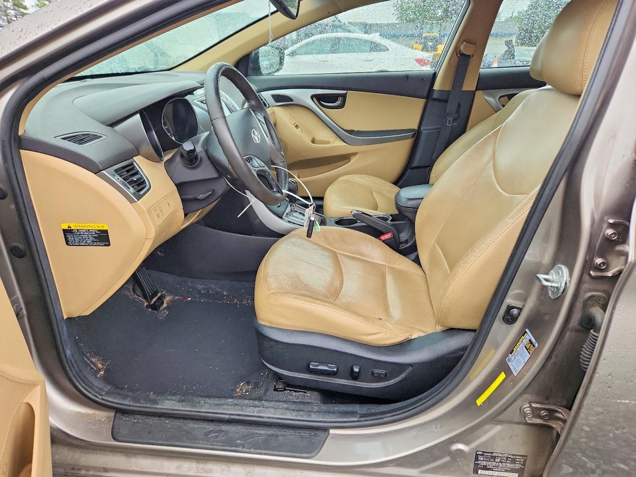 2013 Hyundai Elantra Limited Желто-коричневый vin: 5NPDH4AEXDH259440