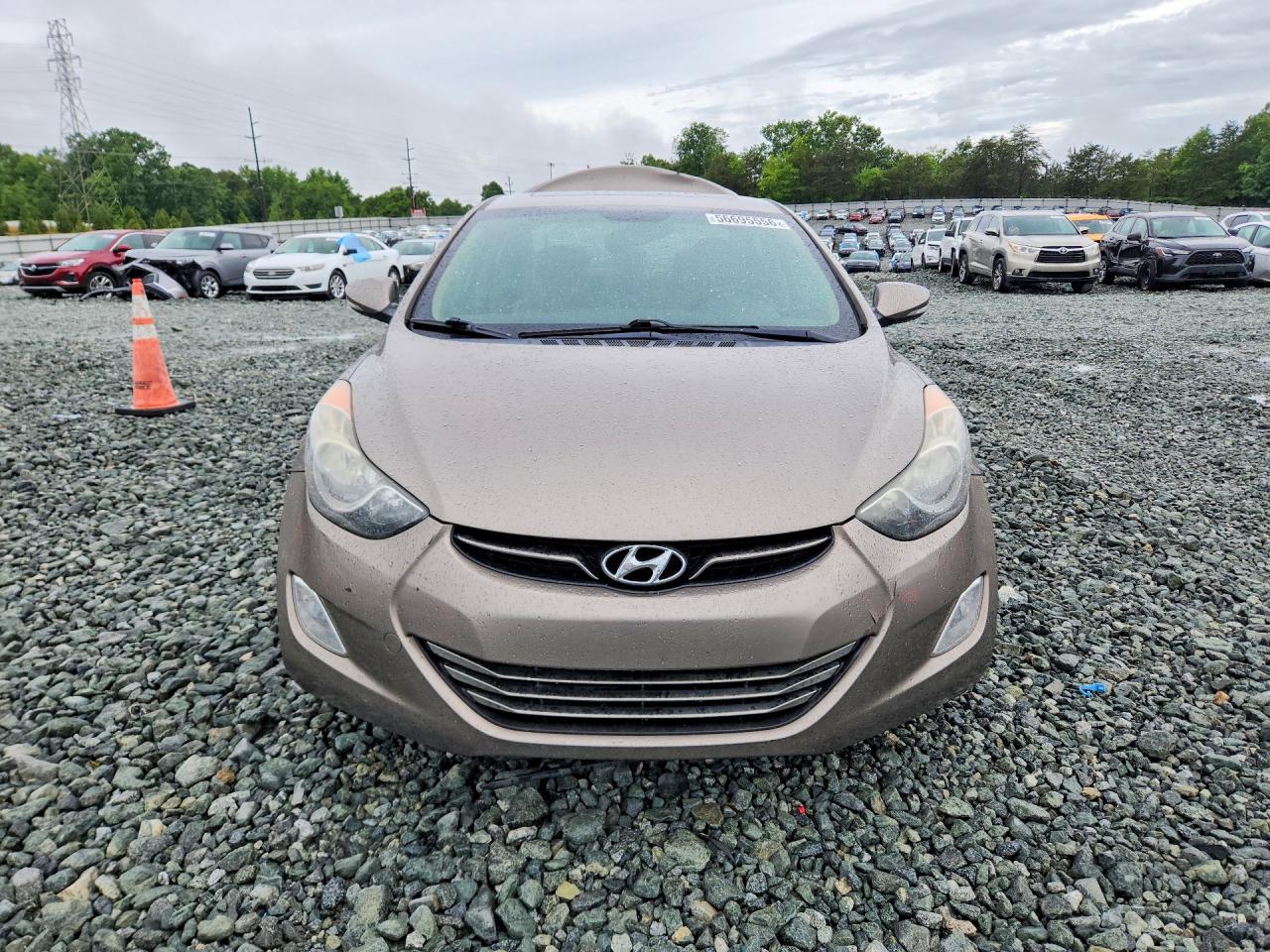 2013 Hyundai Elantra Limited Желто-коричневый vin: 5NPDH4AEXDH259440