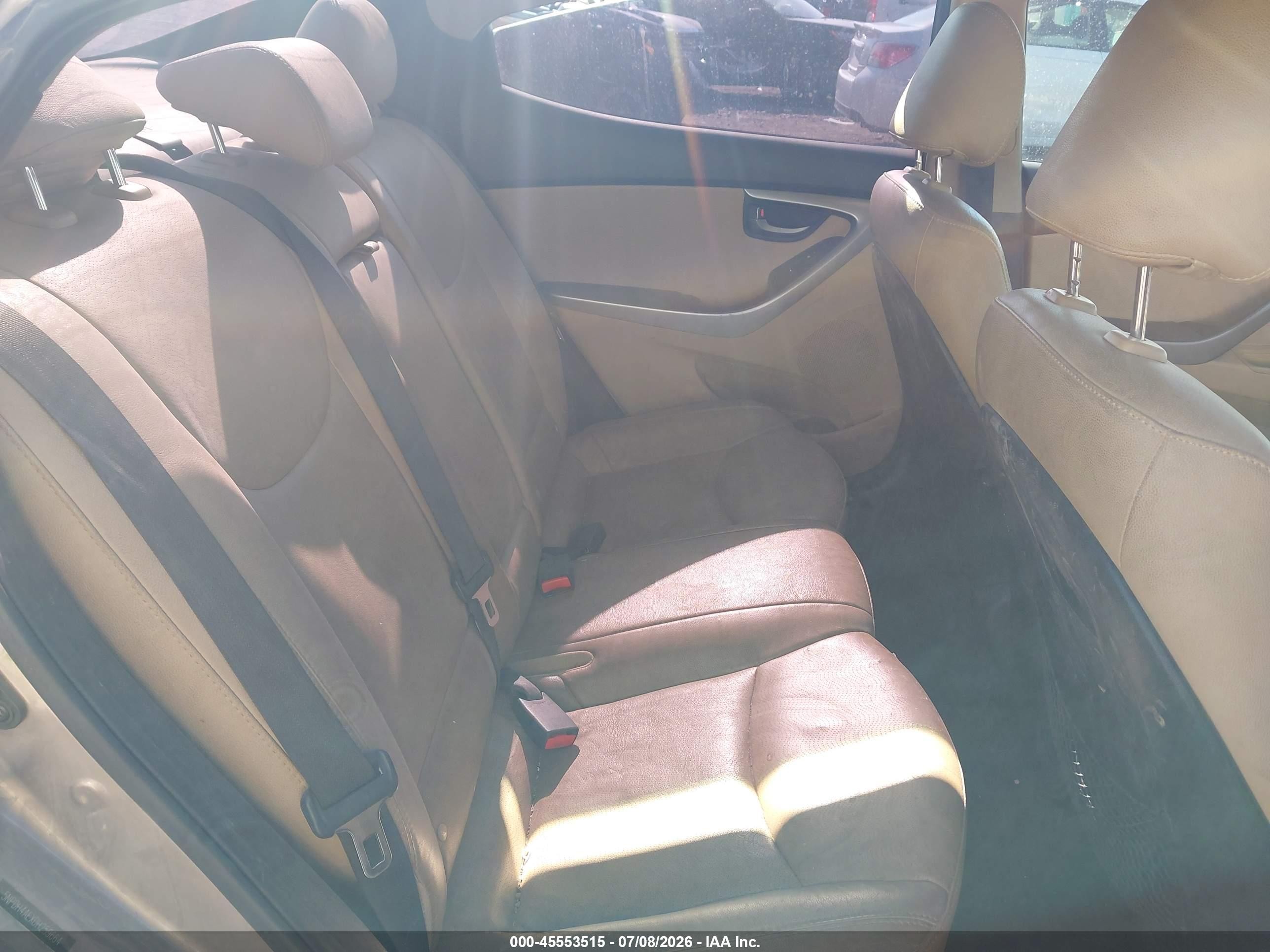 2013 Hyundai Elantra Limited Gray vin: 5NPDH4AEXDH259664