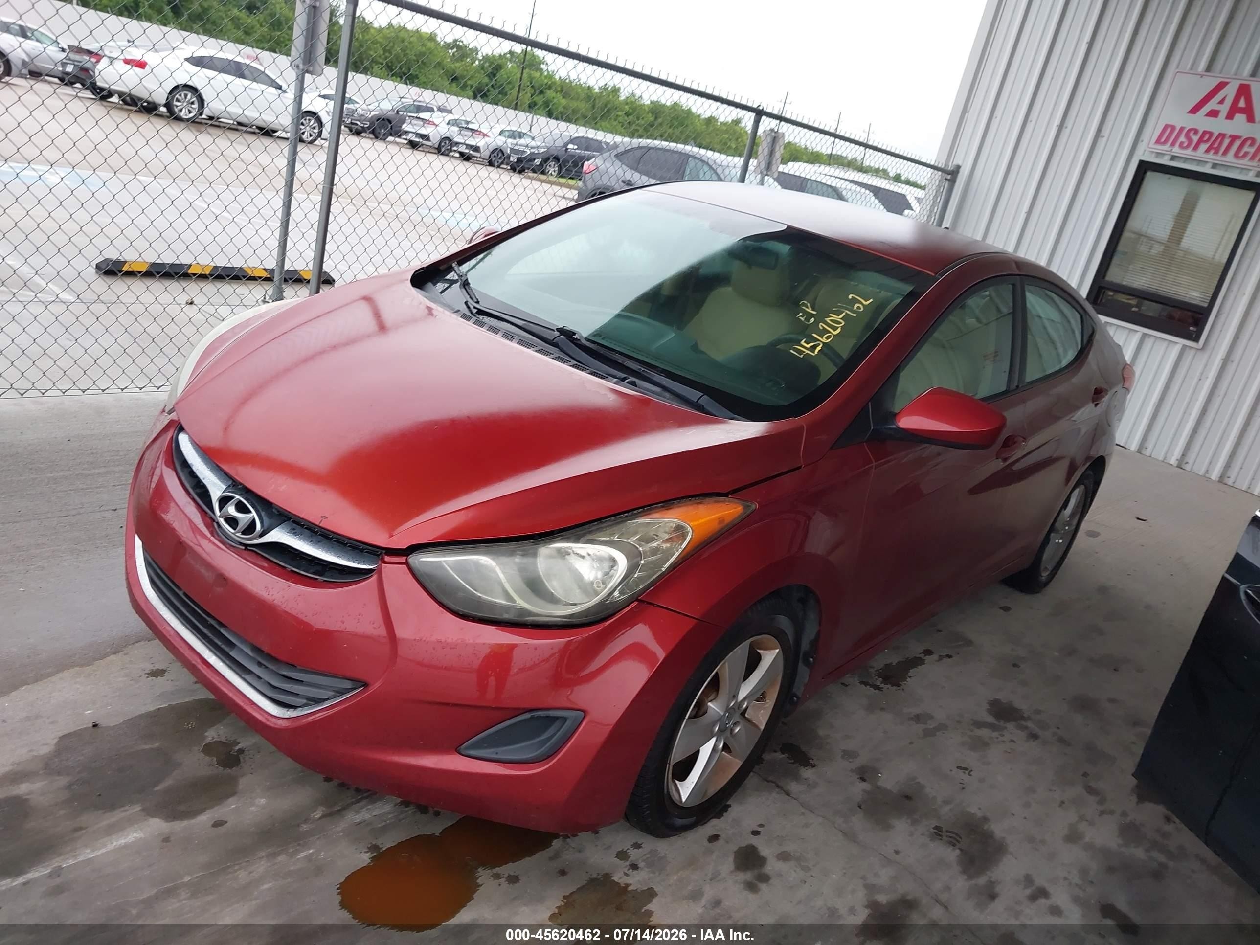 2013 Hyundai Elantra Gls Maroon vin: 5NPDH4AEXDH262547