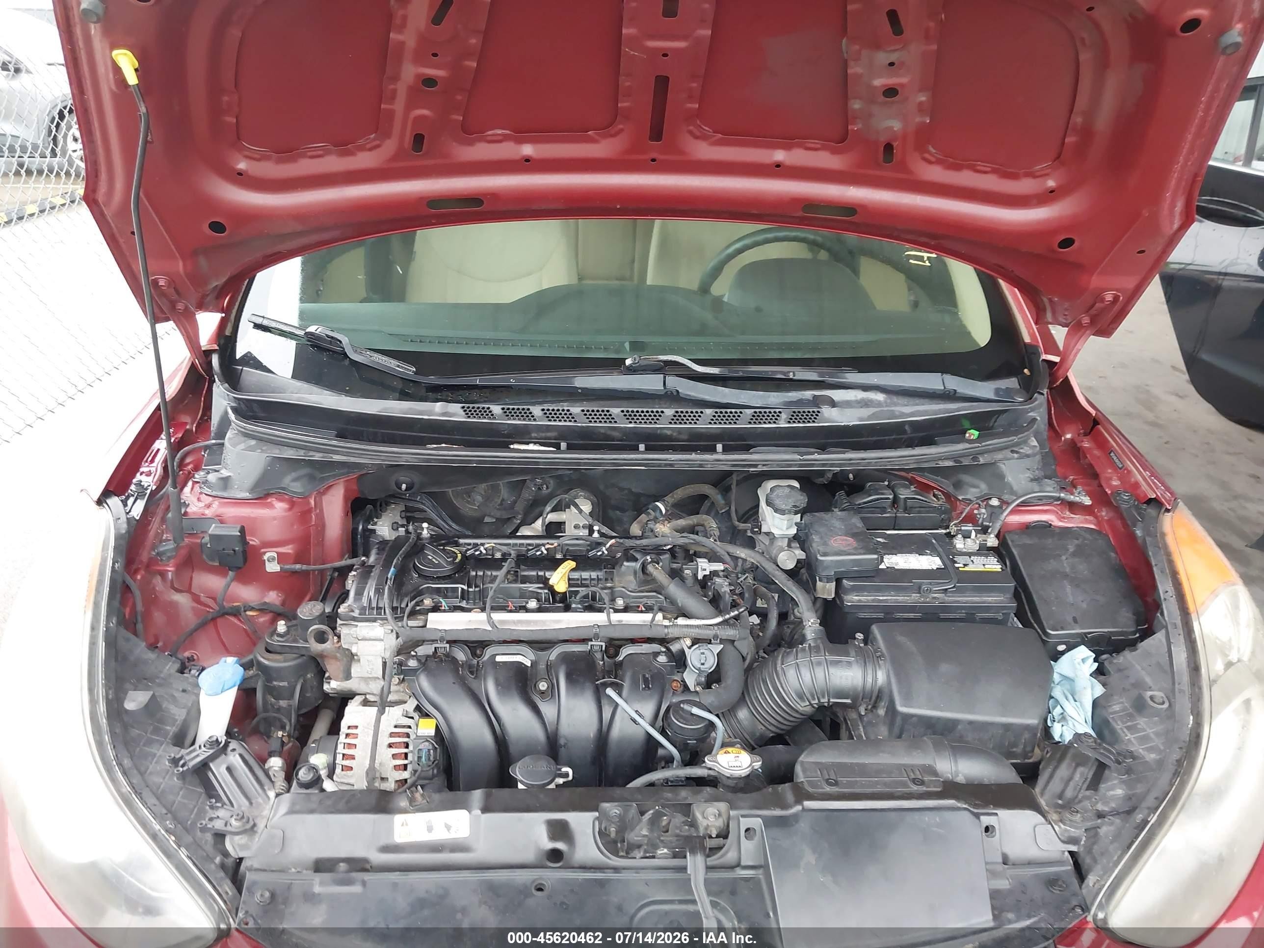 2013 Hyundai Elantra Gls Maroon vin: 5NPDH4AEXDH262547