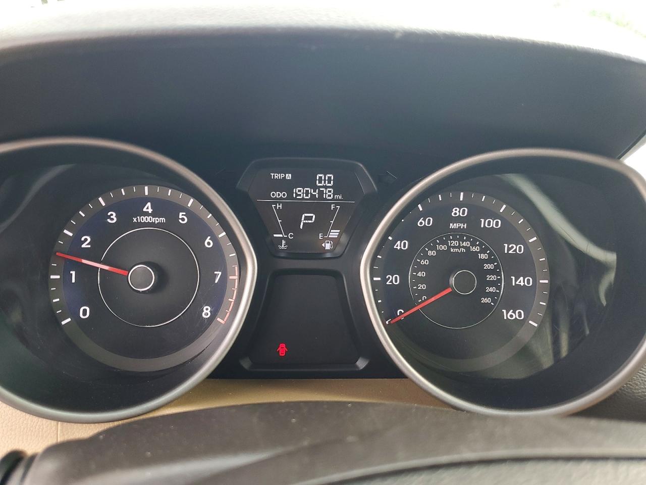 2013 Hyundai Elantra Gls Red vin: 5NPDH4AEXDH264993