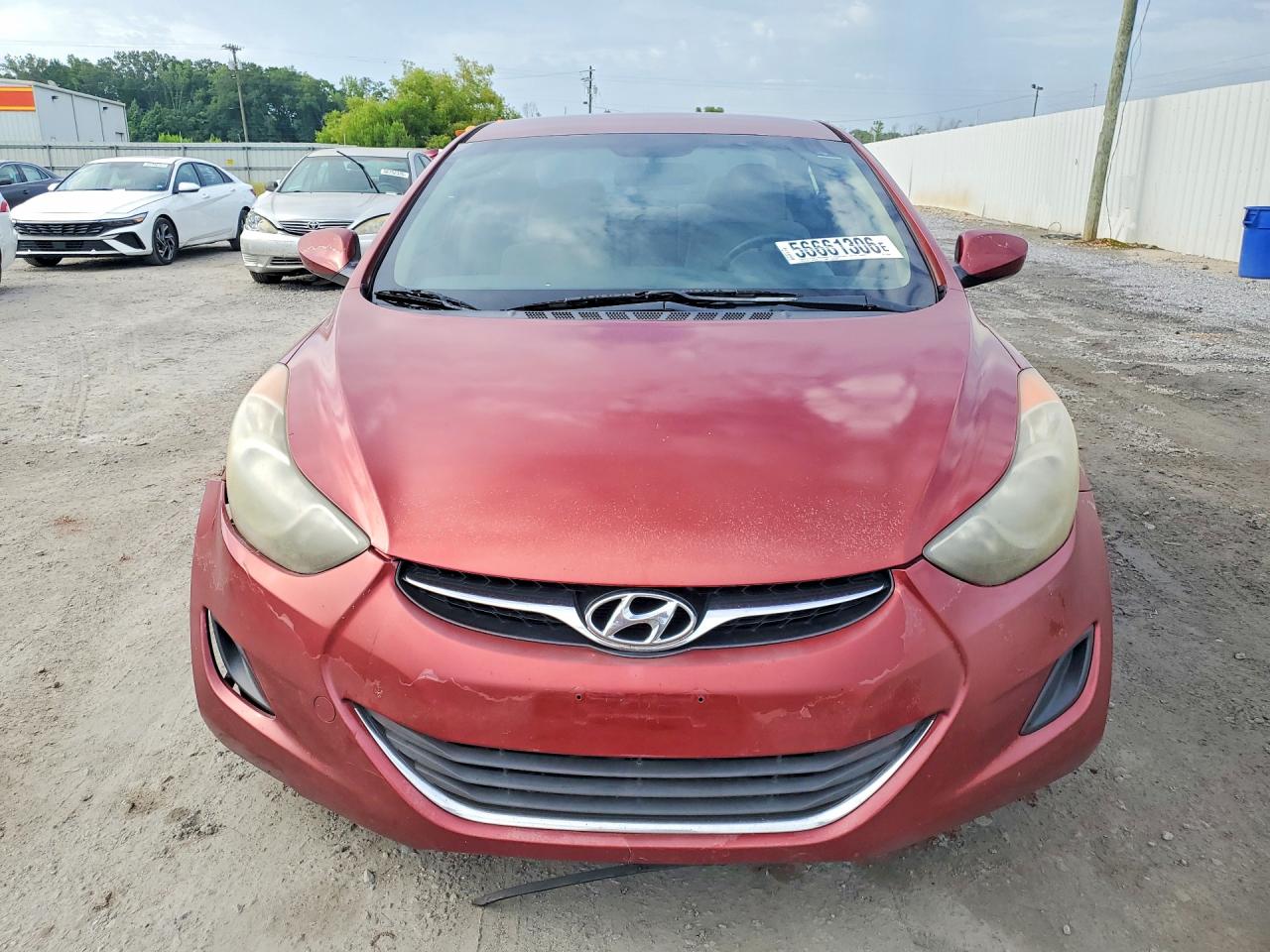 2013 Hyundai Elantra Gls Red vin: 5NPDH4AEXDH264993