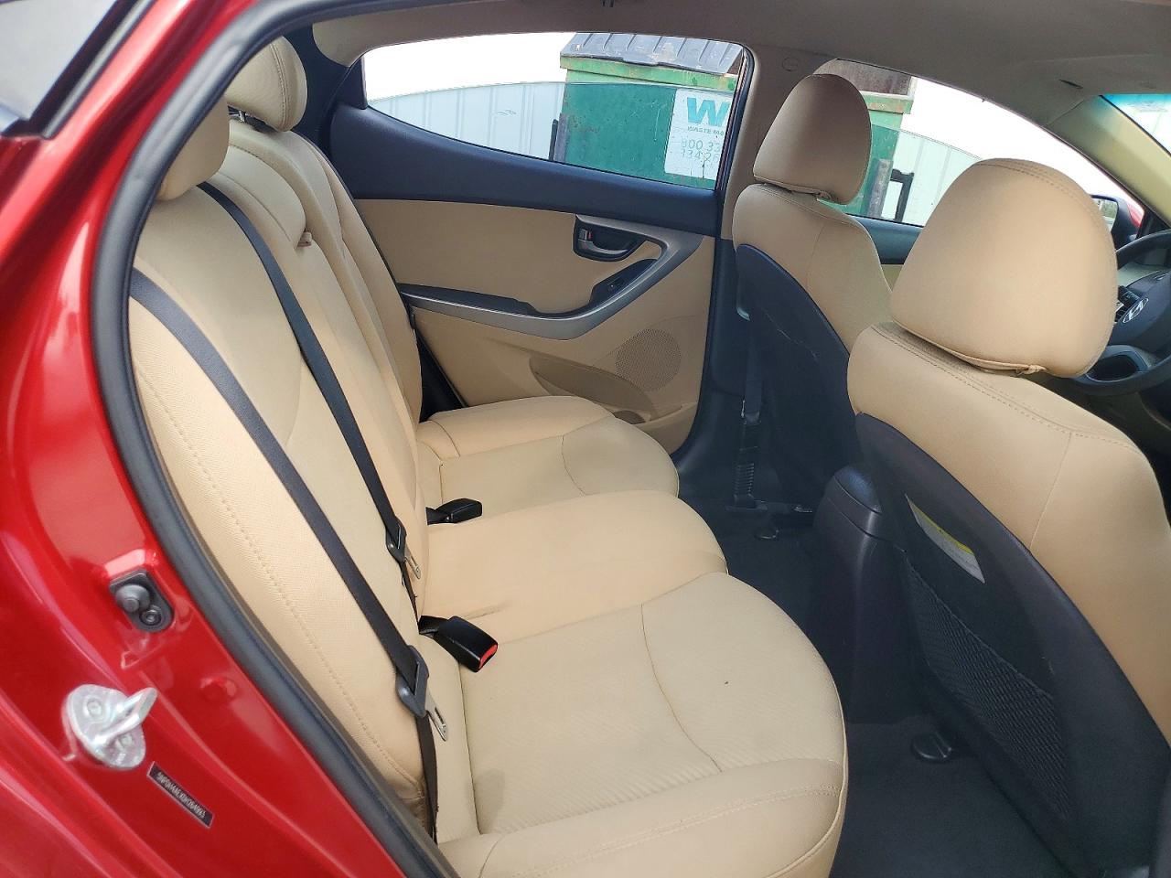2013 Hyundai Elantra Gls Red vin: 5NPDH4AEXDH264993