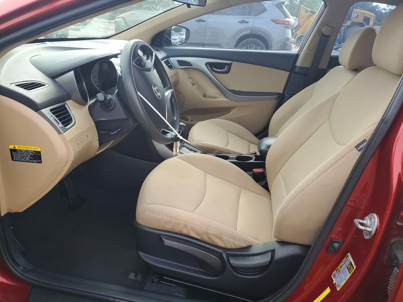 2013 Hyundai Elantra Gls Red vin: 5NPDH4AEXDH264993