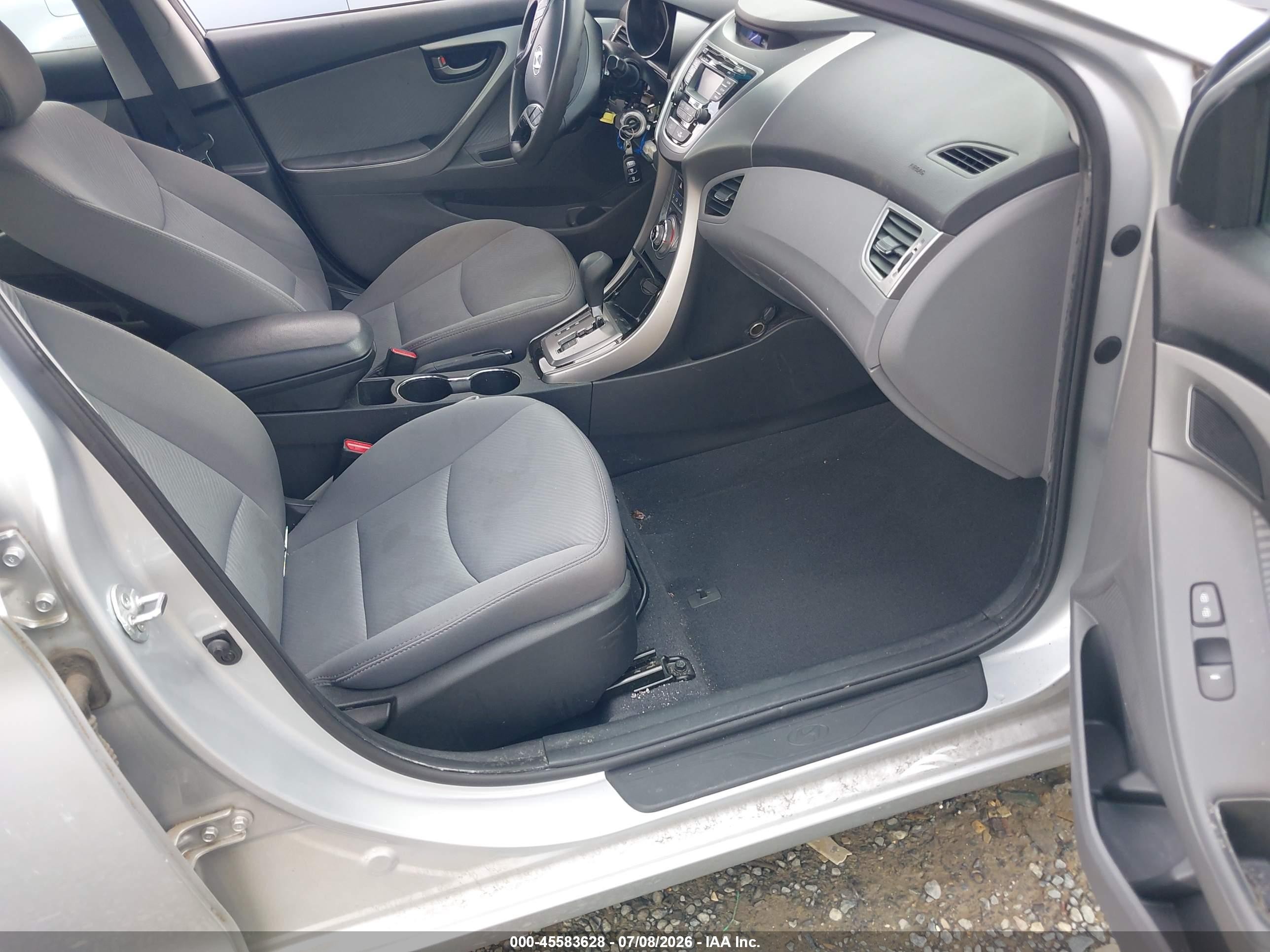 2013 Hyundai Elantra Gls Silver vin: 5NPDH4AEXDH268509