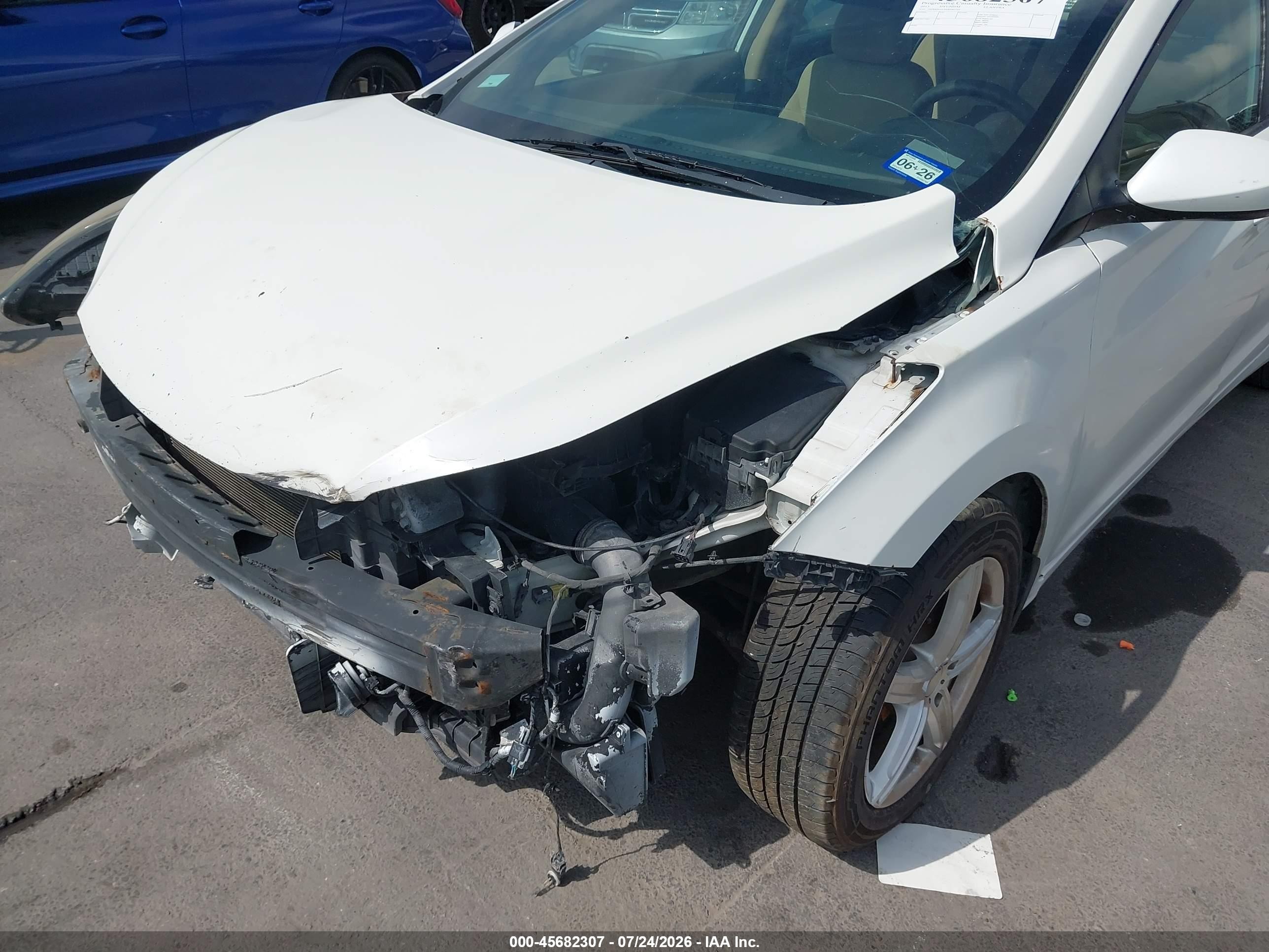 2013 Hyundai Elantra Gls Белый vin: 5NPDH4AEXDH282765