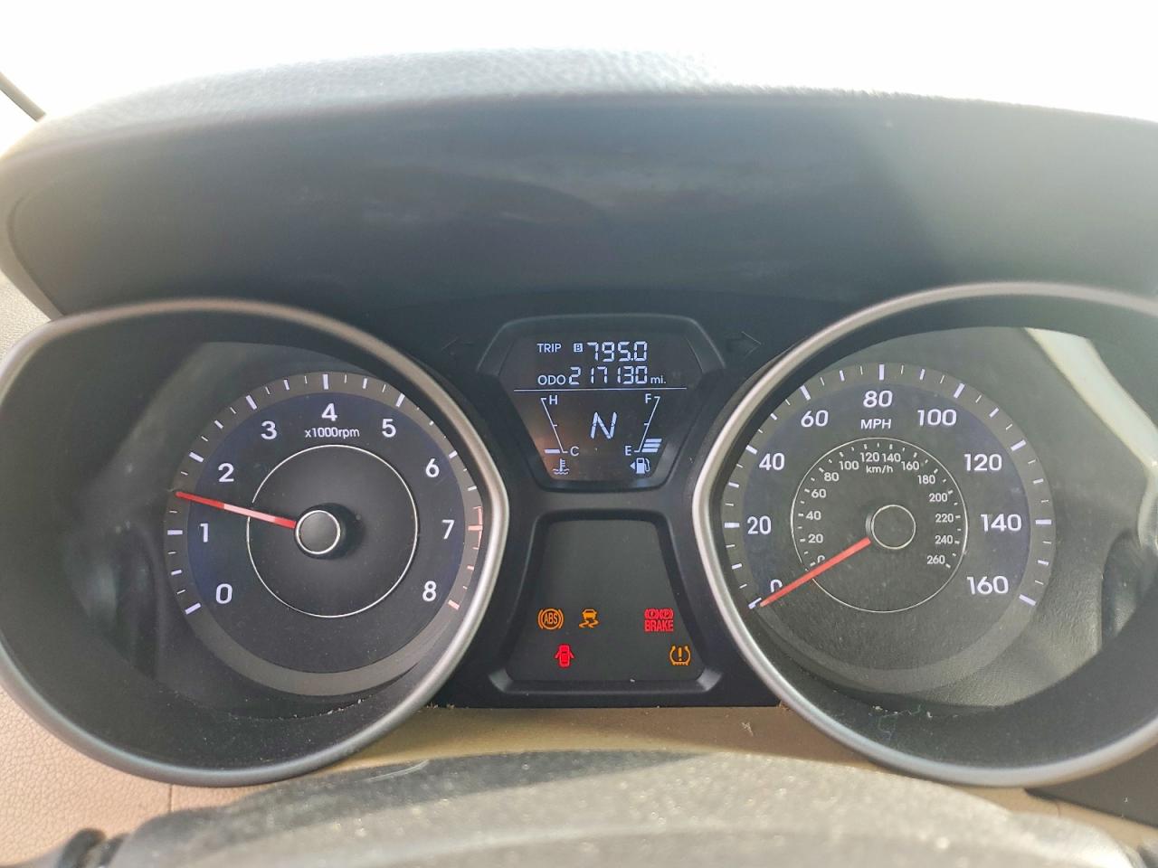 2013 Hyundai Elantra Gls Tan vin: 5NPDH4AEXDH286444