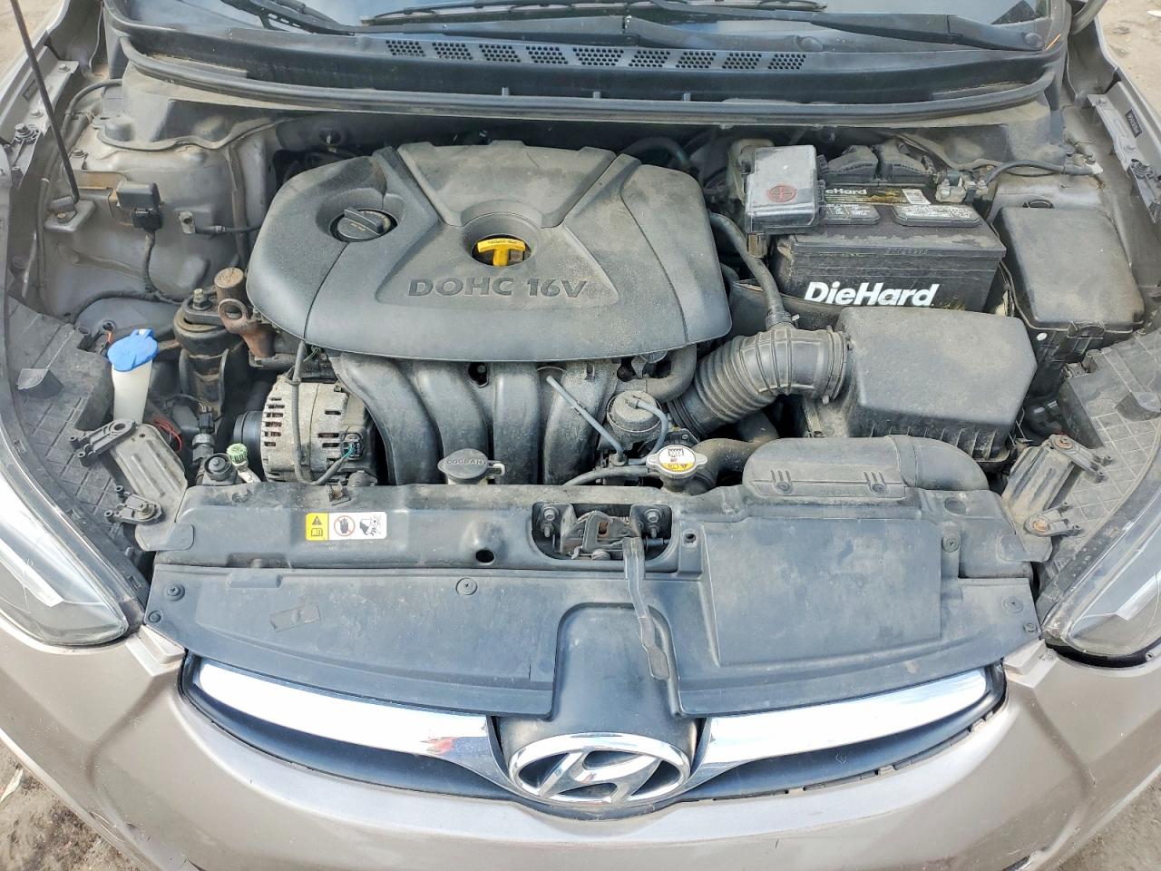 2013 Hyundai Elantra Gls Tan vin: 5NPDH4AEXDH286444
