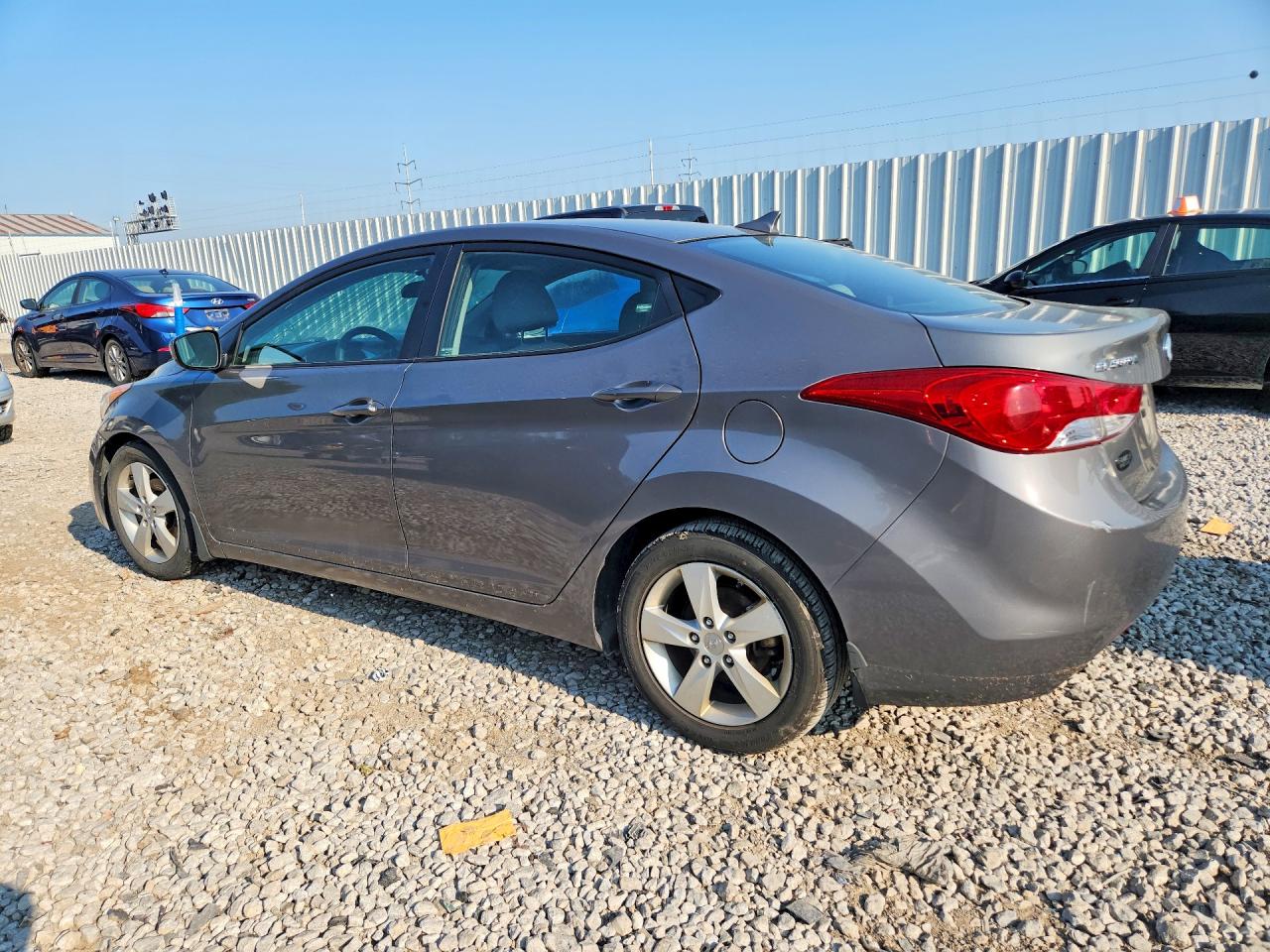 2013 Hyundai Elantra Gls Gray vin: 5NPDH4AEXDH288825