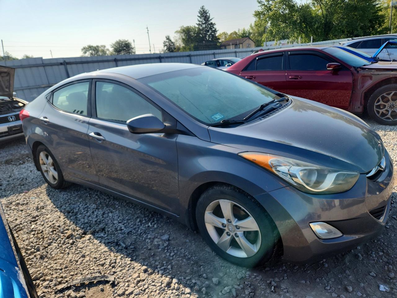 2013 Hyundai Elantra Gls Gray vin: 5NPDH4AEXDH288825