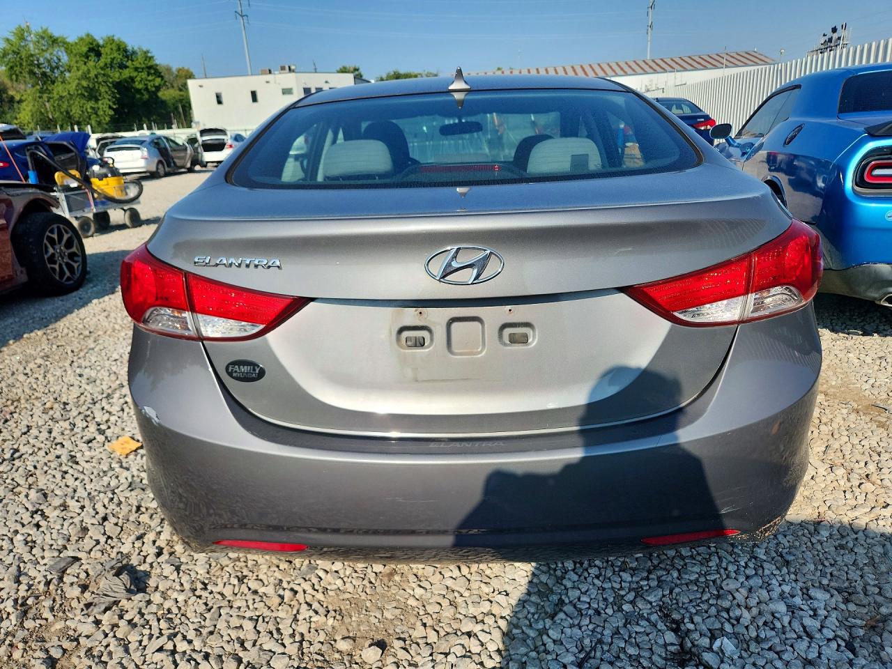 2013 Hyundai Elantra Gls Gray vin: 5NPDH4AEXDH288825