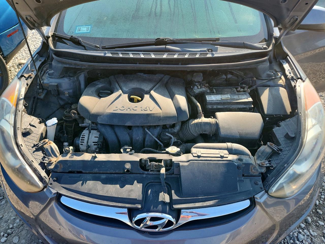 2013 Hyundai Elantra Gls Gray vin: 5NPDH4AEXDH288825