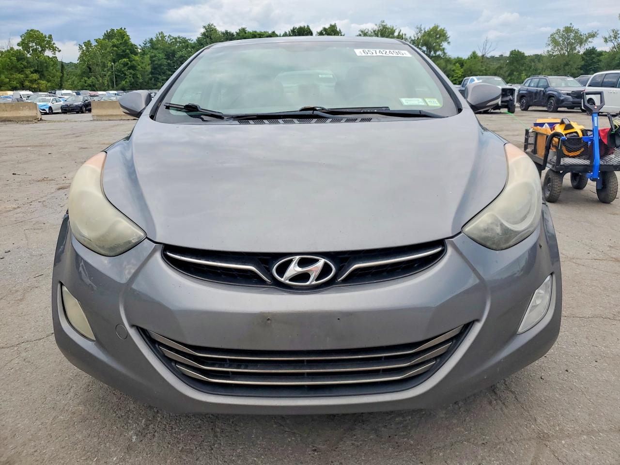 2013 Hyundai Elantra Limited Серый vin: 5NPDH4AEXDH290834