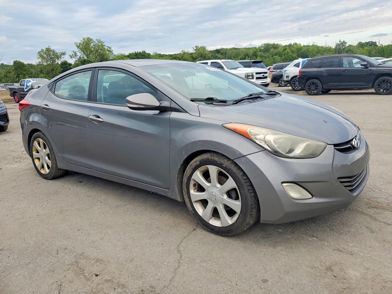 2013 Hyundai Elantra Limited Серый vin: 5NPDH4AEXDH290834
