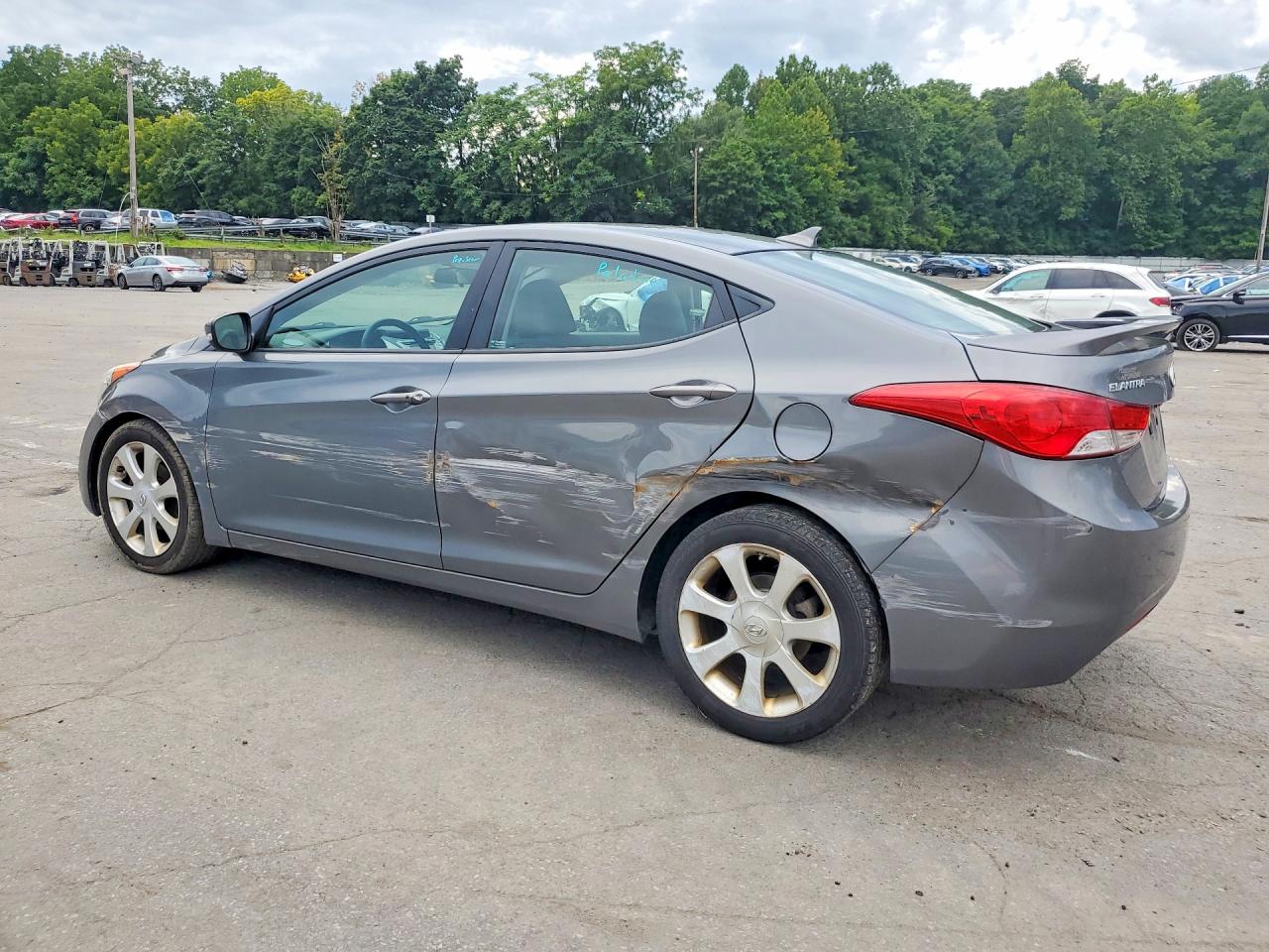 2013 Hyundai Elantra Limited Серый vin: 5NPDH4AEXDH290834