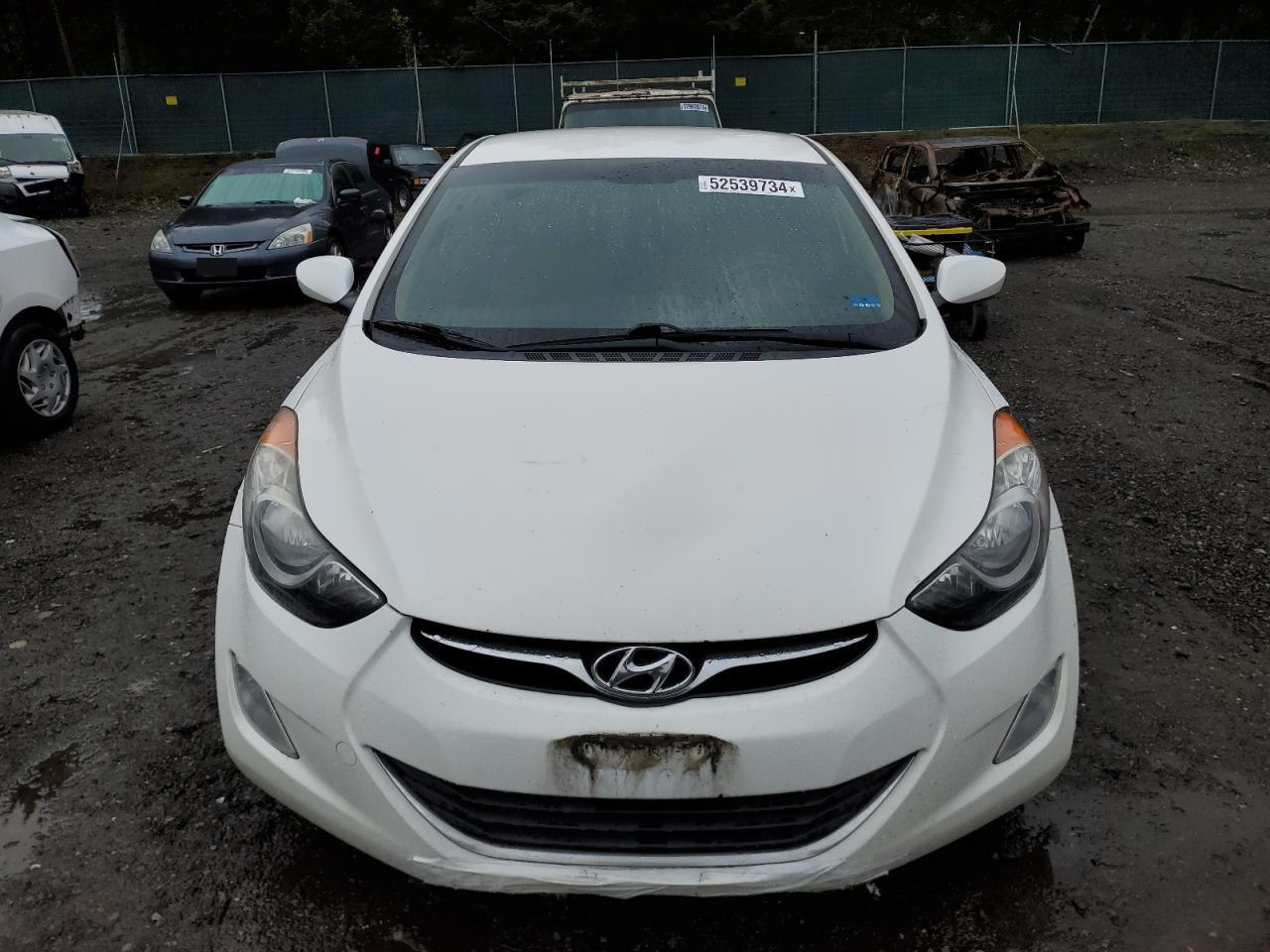 2013 Hyundai Elantra Gls White vin: 5NPDH4AEXDH294284