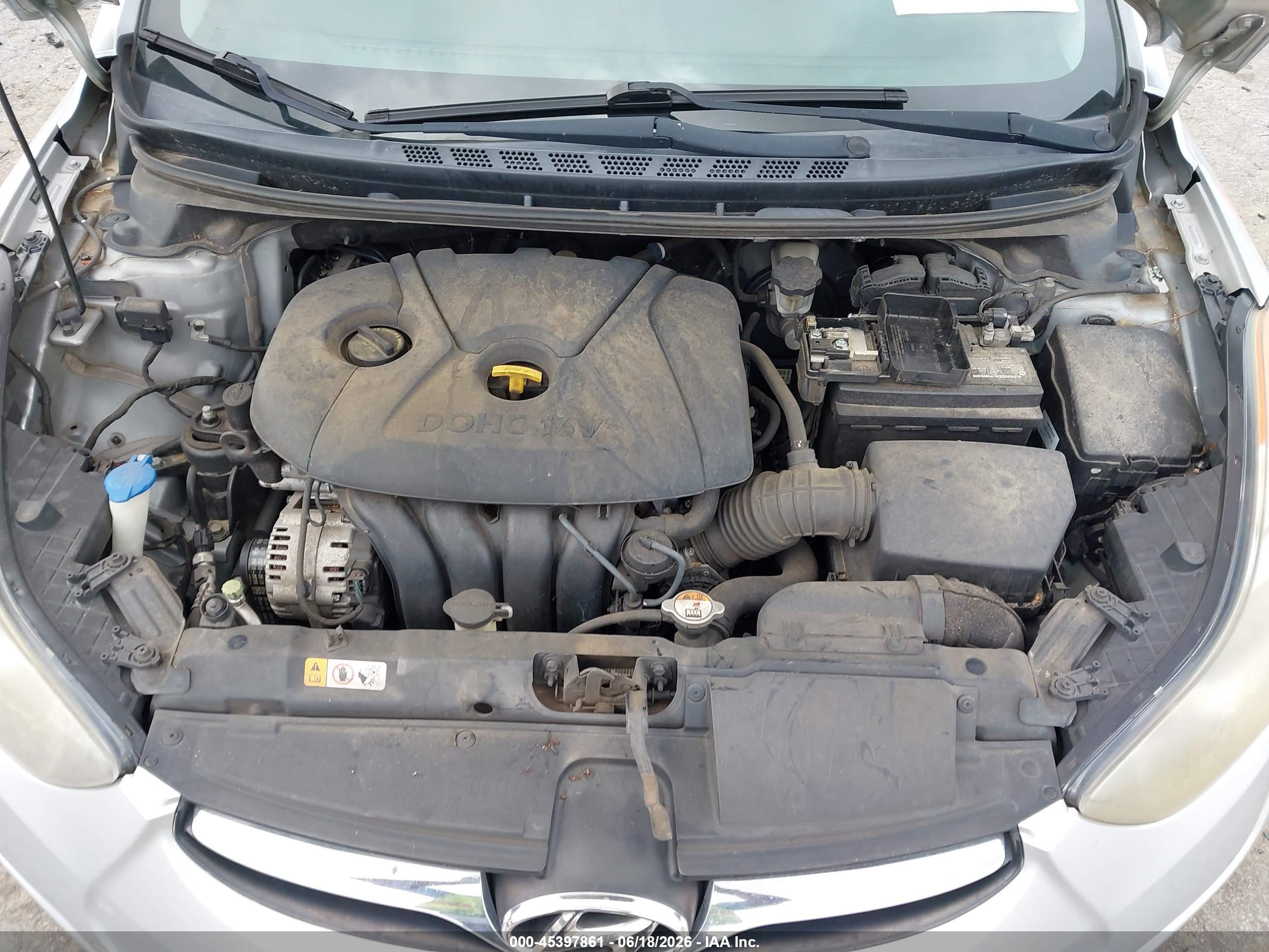 2013 Hyundai Elantra Gls Silver vin: 5NPDH4AEXDH294351
