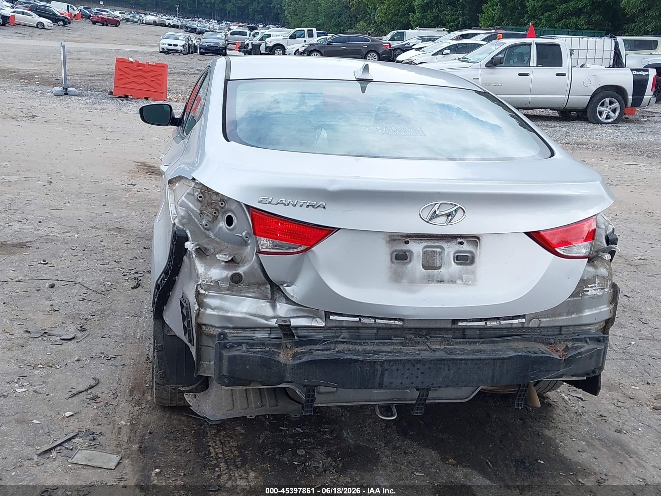 2013 Hyundai Elantra Gls Silver vin: 5NPDH4AEXDH294351