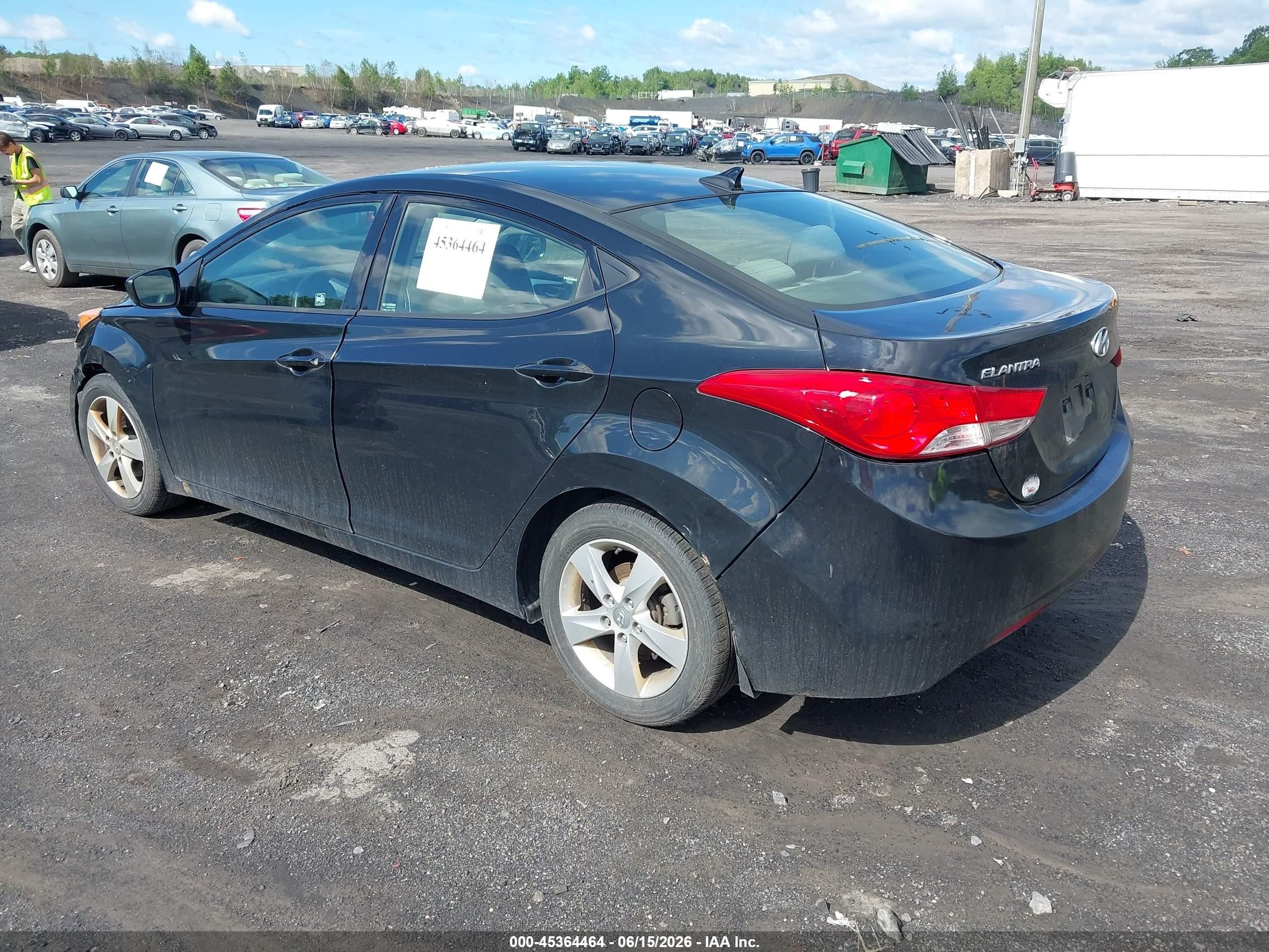 2013 Hyundai Elantra Gls Black vin: 5NPDH4AEXDH299369