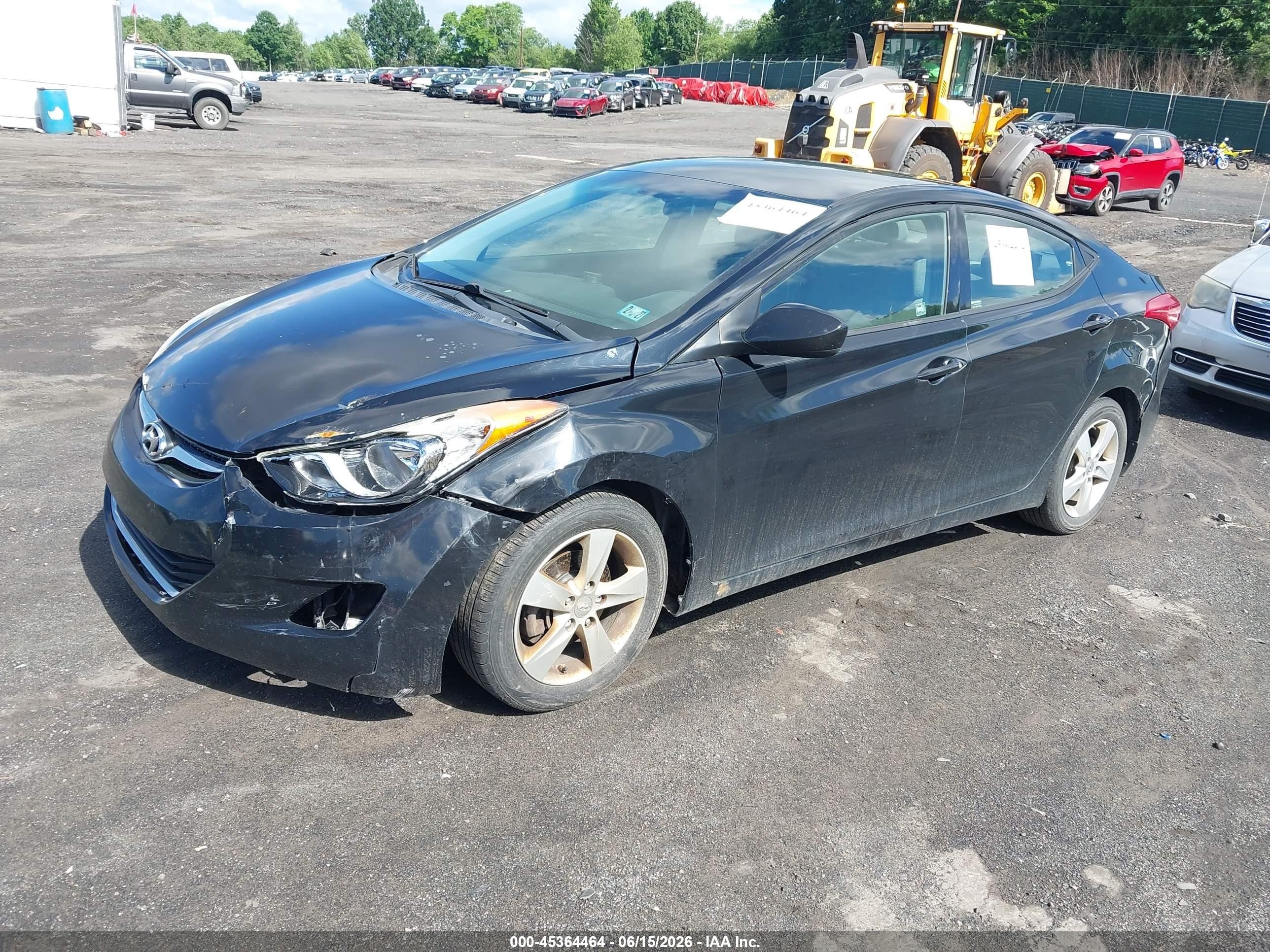 2013 Hyundai Elantra Gls Black vin: 5NPDH4AEXDH299369