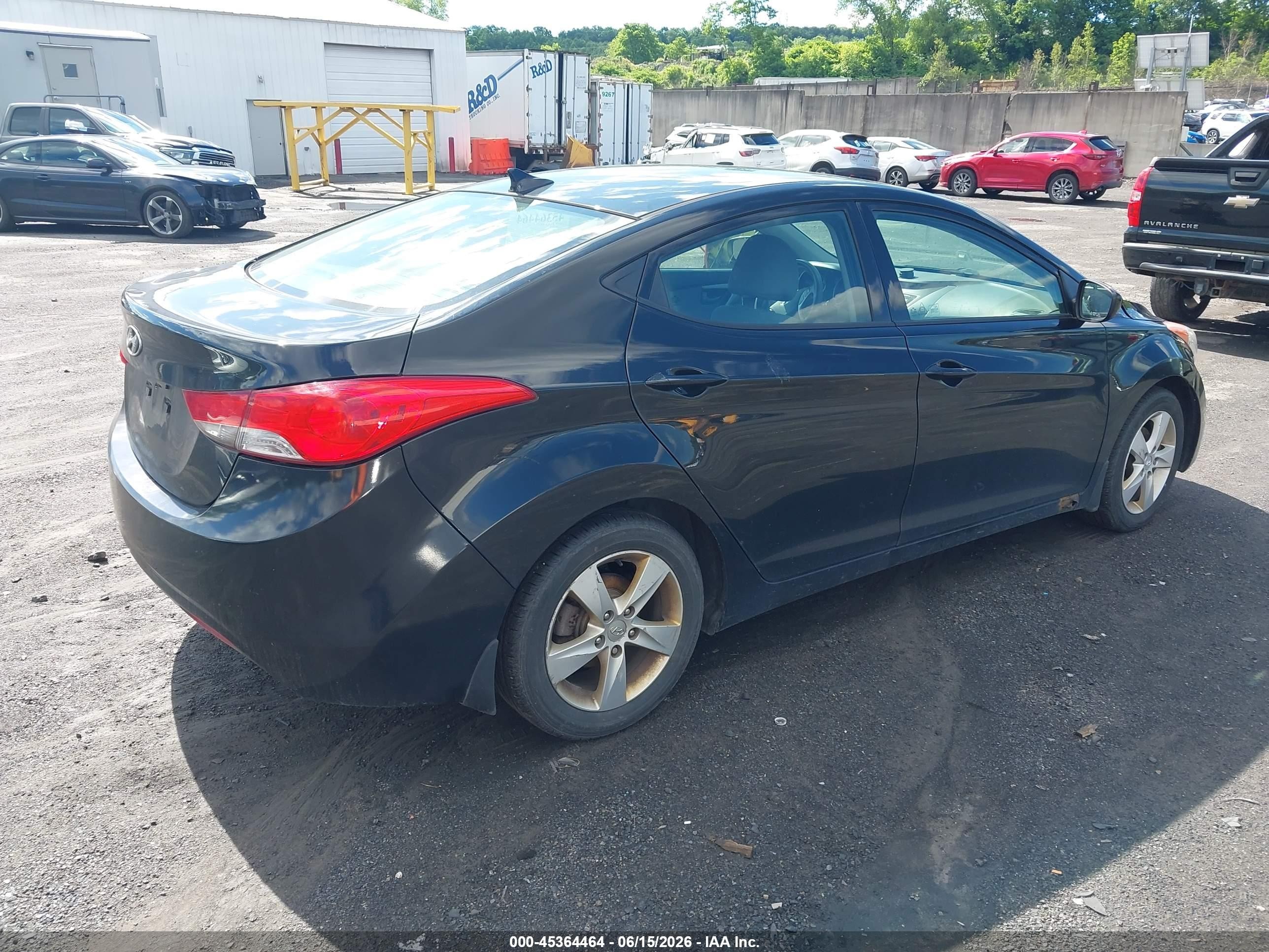 2013 Hyundai Elantra Gls Black vin: 5NPDH4AEXDH299369