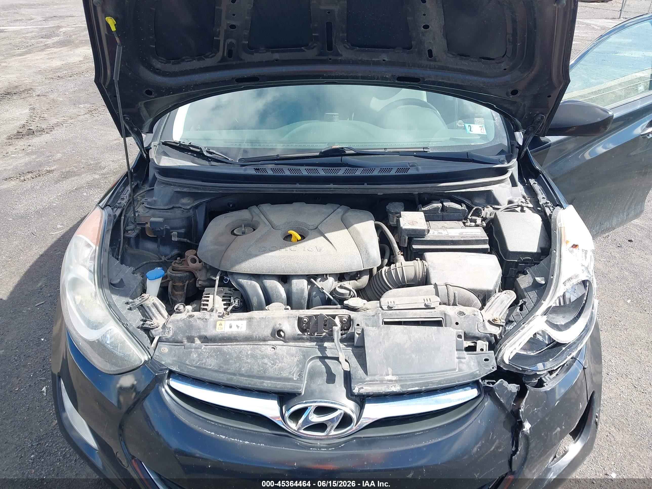 2013 Hyundai Elantra Gls Black vin: 5NPDH4AEXDH299369