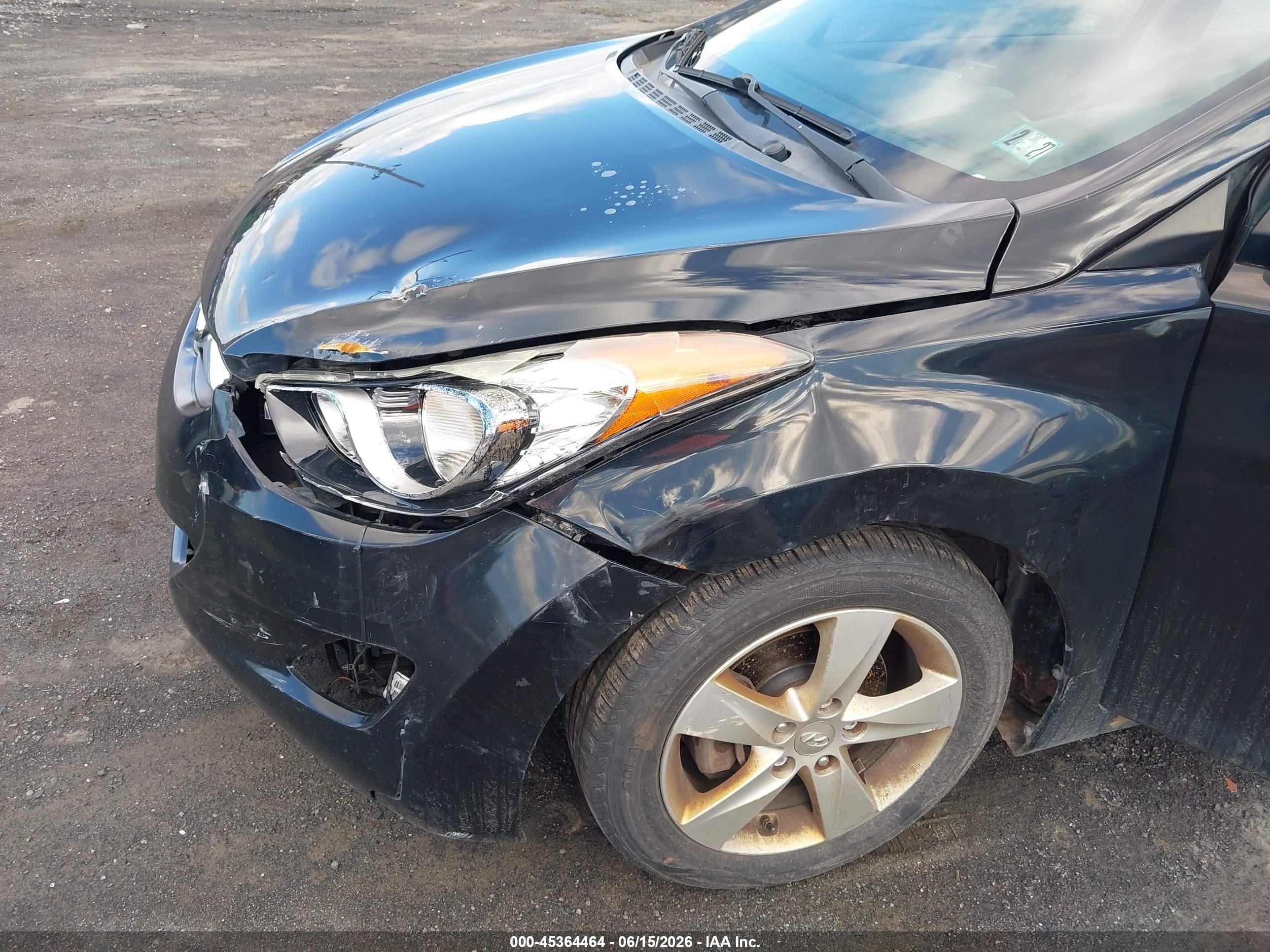 2013 Hyundai Elantra Gls Black vin: 5NPDH4AEXDH299369