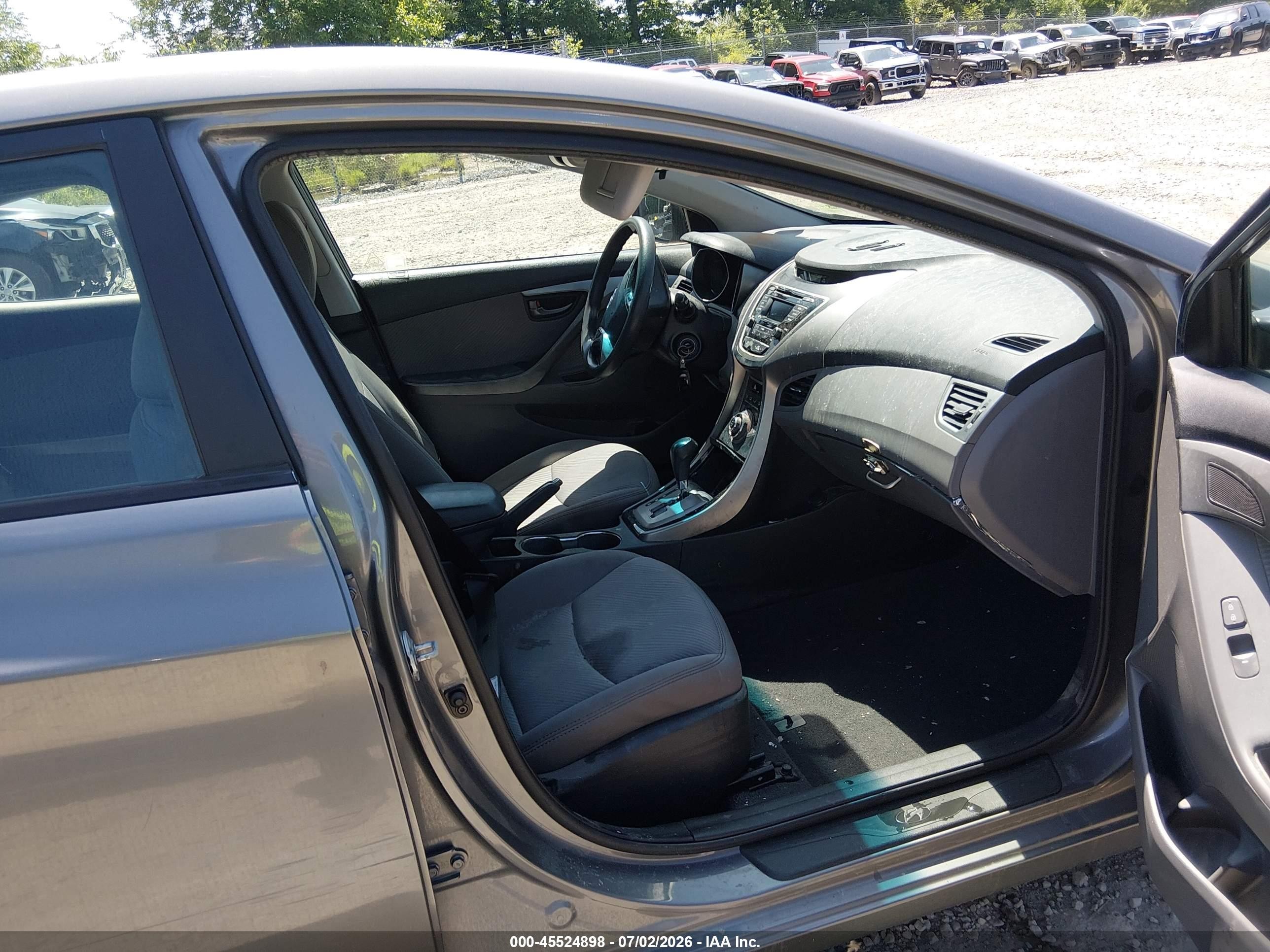 2013 Hyundai Elantra Gls Gray vin: 5NPDH4AEXDH301749