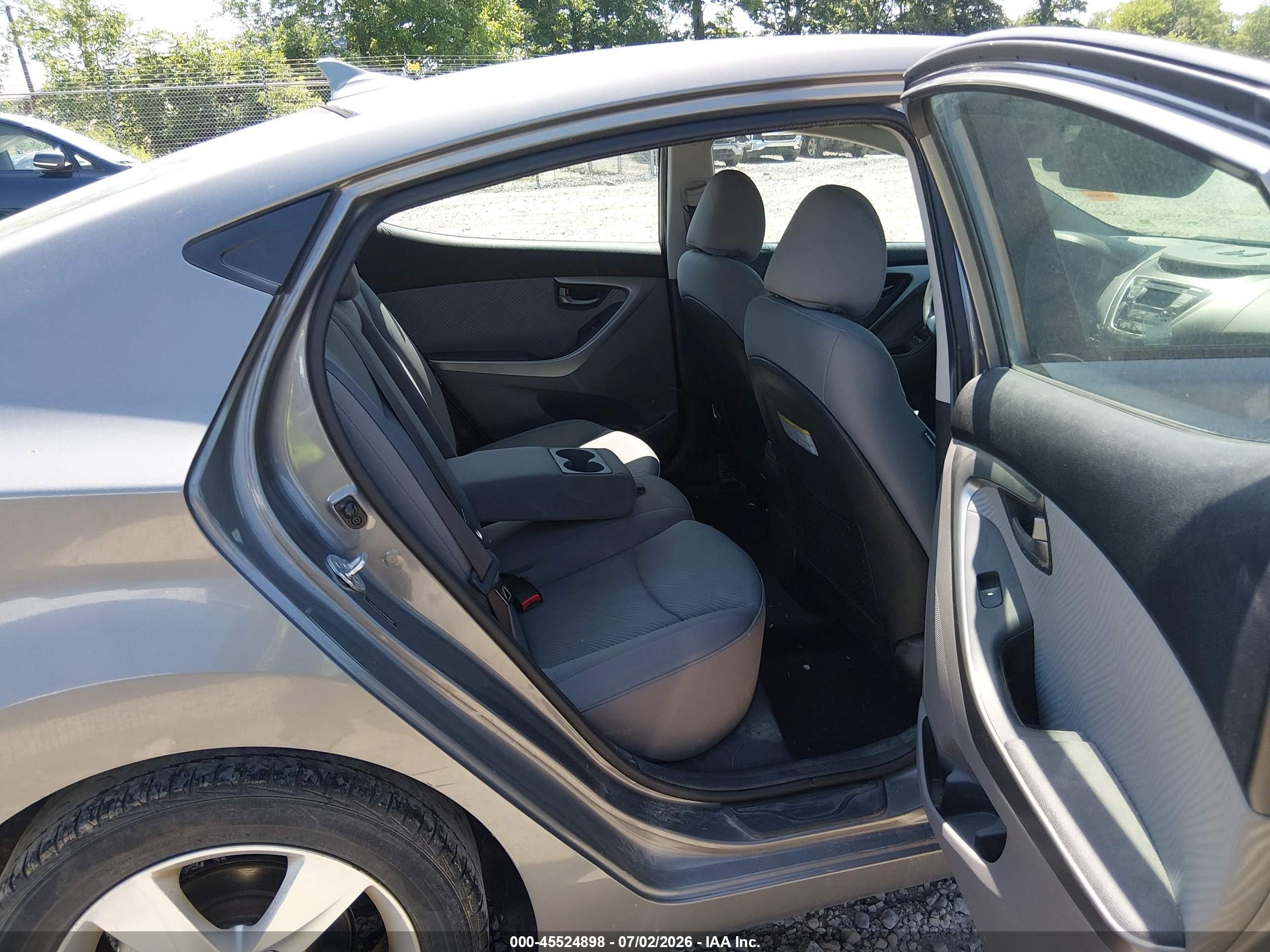 2013 Hyundai Elantra Gls Gray vin: 5NPDH4AEXDH301749