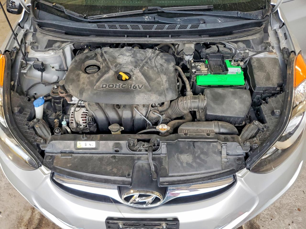 2013 Hyundai Elantra Gls Silver vin: 5NPDH4AEXDH308815