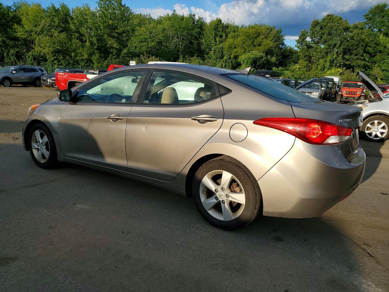 2013 Hyundai Elantra Gls Beige vin: 5NPDH4AEXDH310791