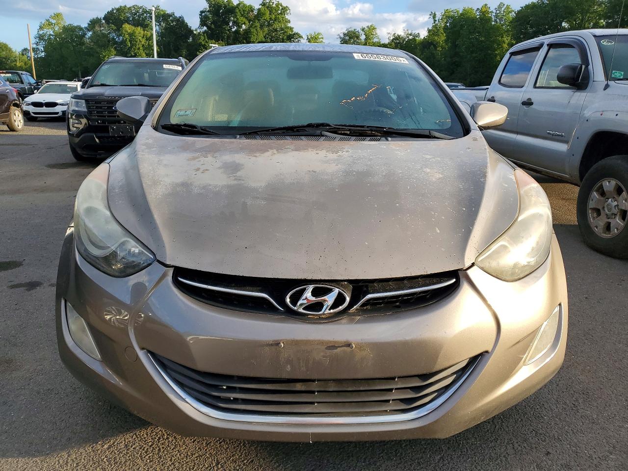 2013 Hyundai Elantra Gls Beige vin: 5NPDH4AEXDH310791