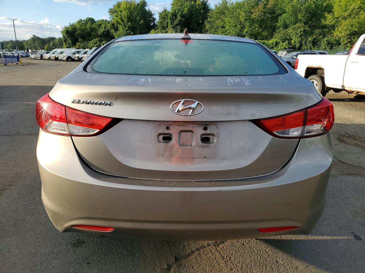 2013 Hyundai Elantra Gls Beige vin: 5NPDH4AEXDH310791