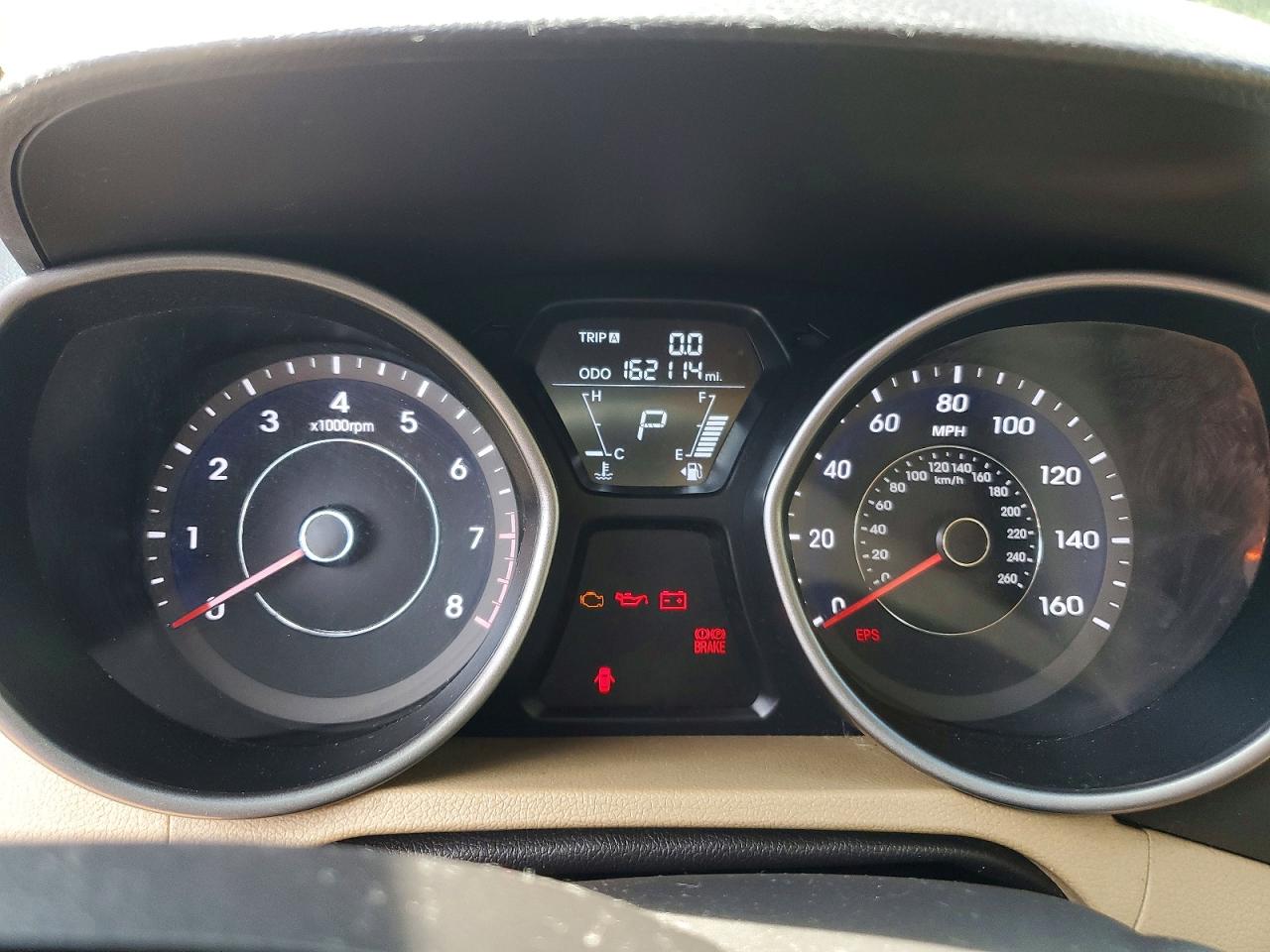 2013 Hyundai Elantra Gls Beige vin: 5NPDH4AEXDH310791