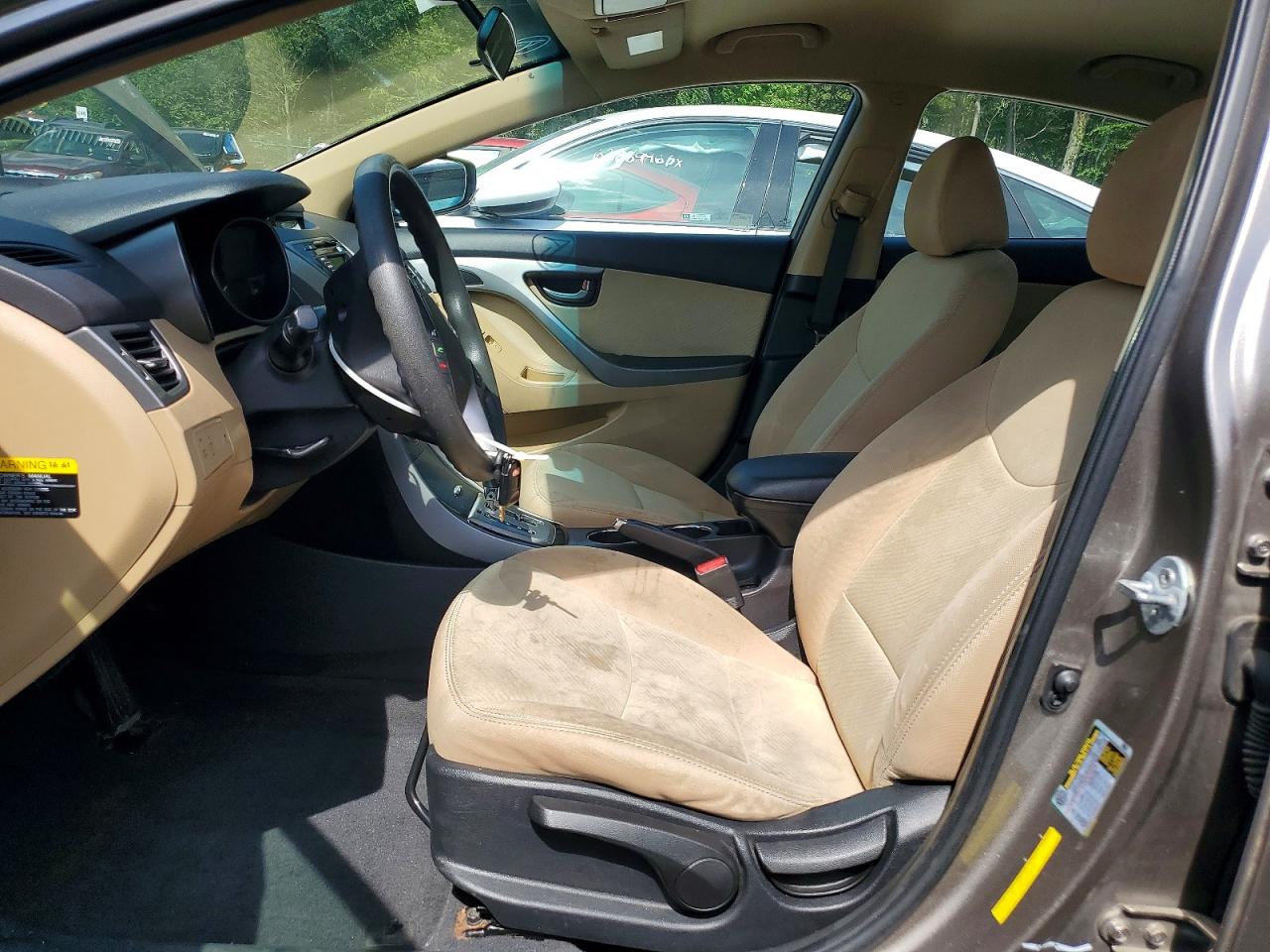 2013 Hyundai Elantra Gls Beige vin: 5NPDH4AEXDH310791