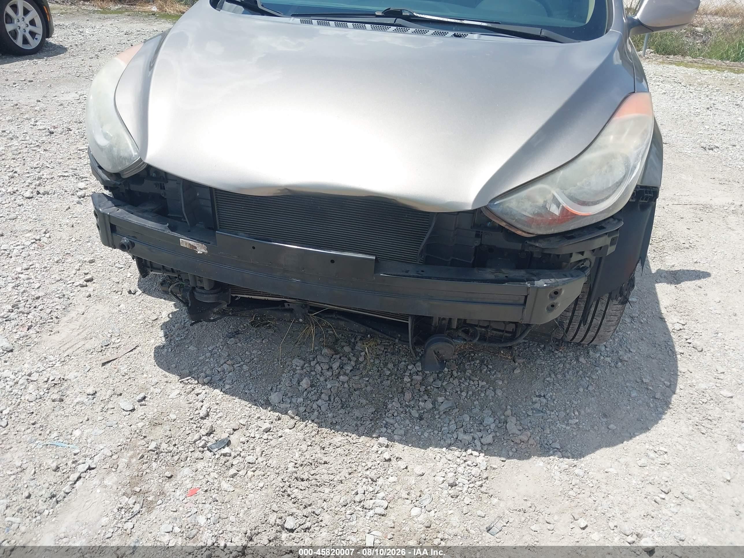 2013 Hyundai Elantra Gls Gray vin: 5NPDH4AEXDH312184