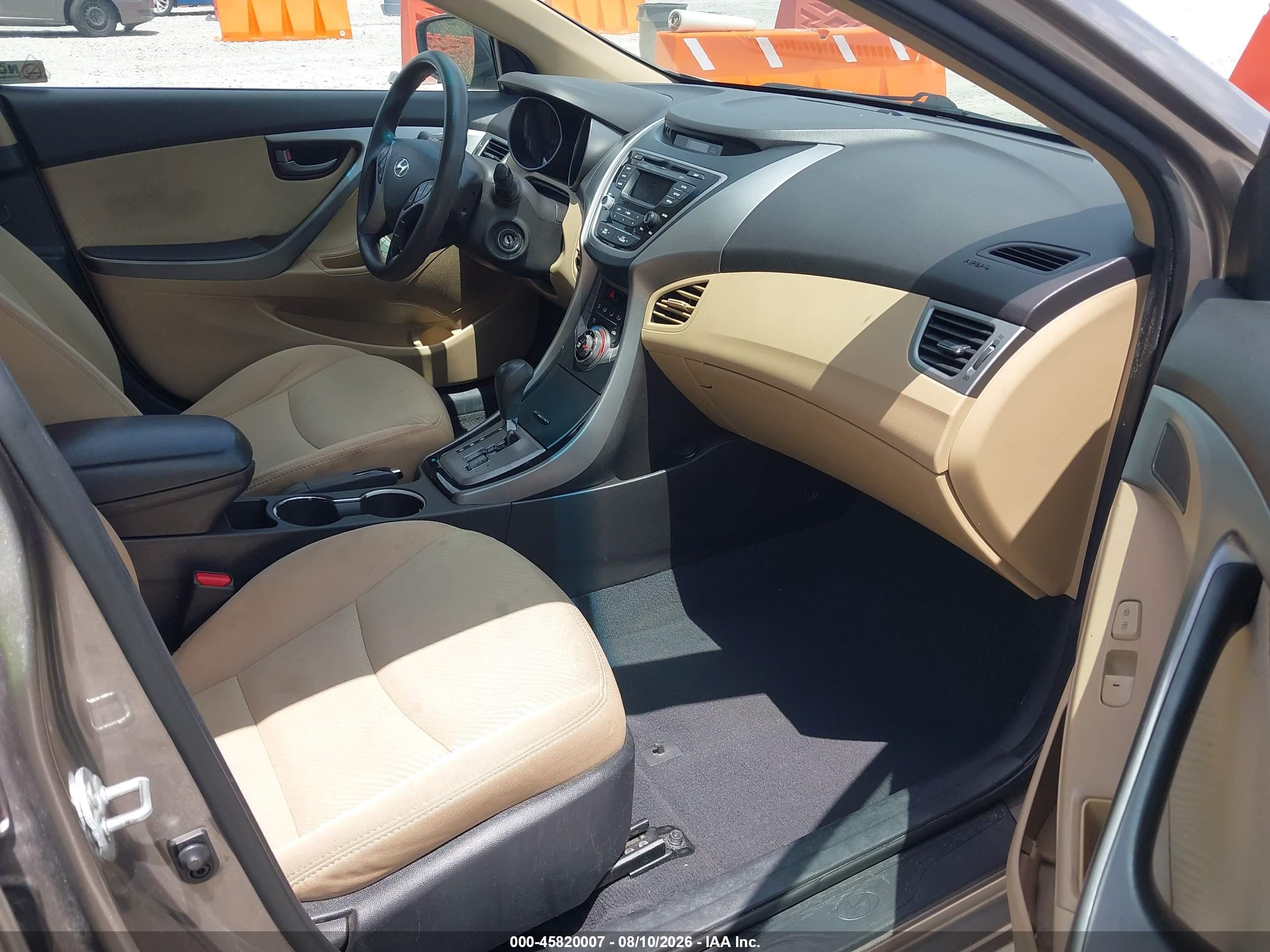 2013 Hyundai Elantra Gls Gray vin: 5NPDH4AEXDH312184