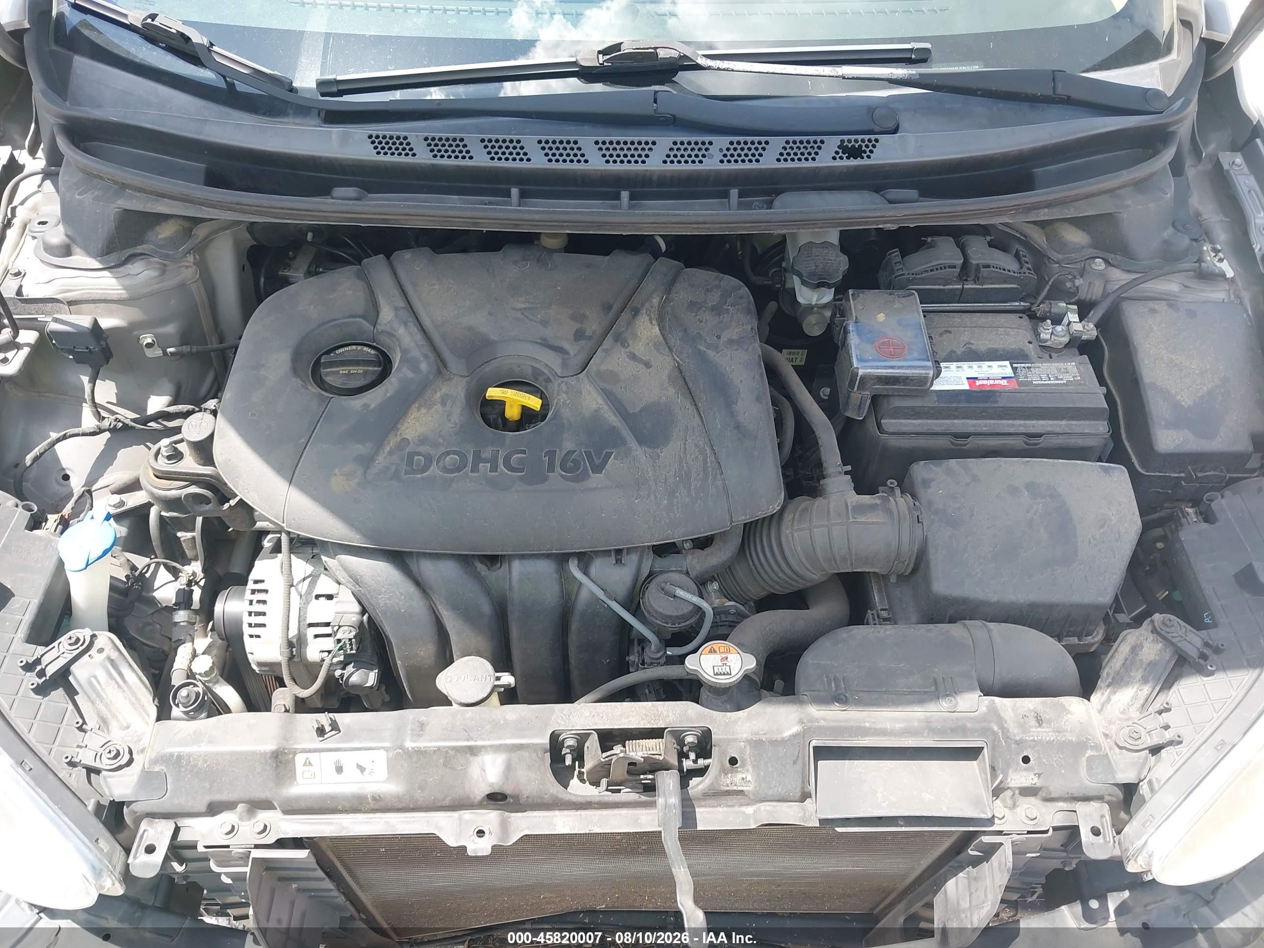 2013 Hyundai Elantra Gls Gray vin: 5NPDH4AEXDH312184