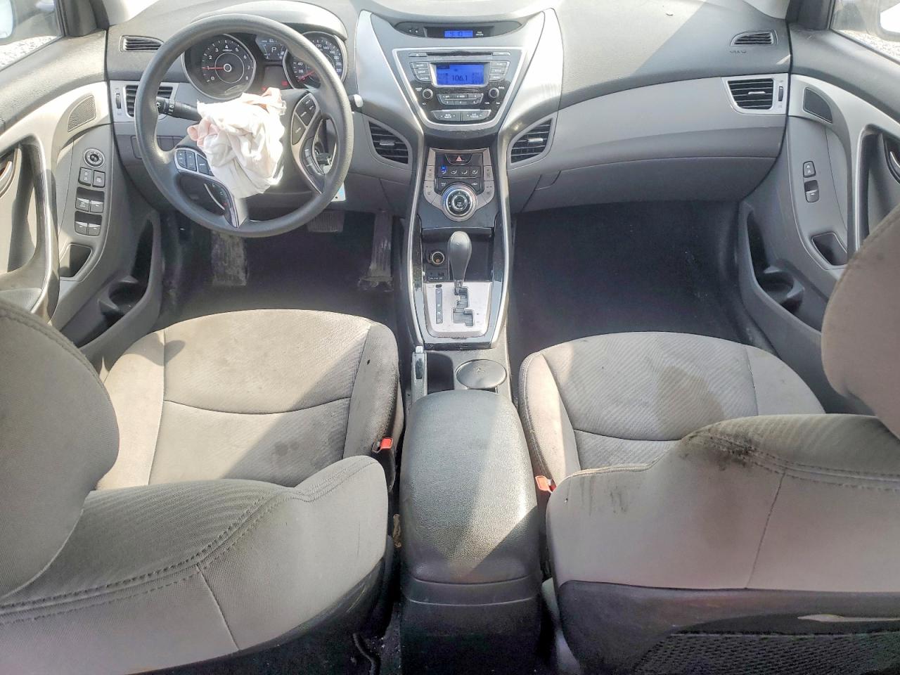2013 Hyundai Elantra Gls White vin: 5NPDH4AEXDH313979
